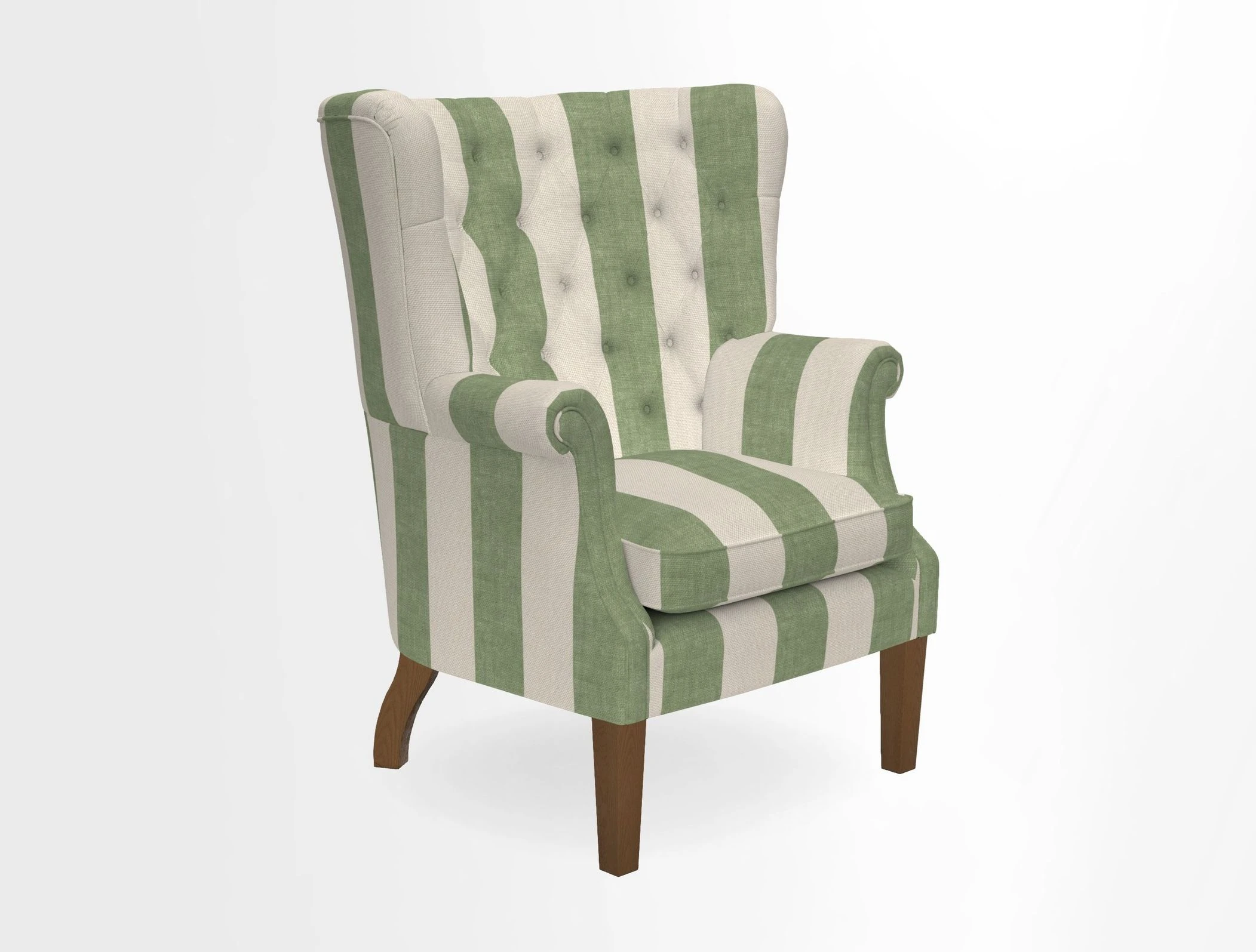 Whitewell Chair in RHS Collection Gertrude Jekyll Lattice Navy with Seat Back and Arms in Mohair Velvet Petrol
