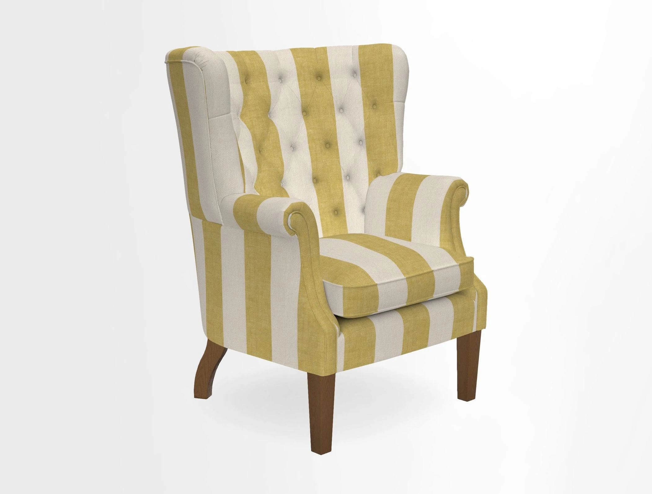 Whitewell Chair in RHS Collection Gertrude Jekyll Lattice Navy with Seat Back and Arms in Mohair Velvet Petrol