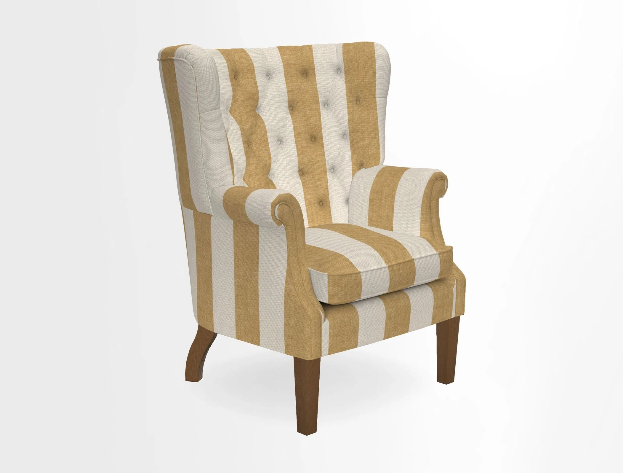 Whitewell Chair in RHS Collection Gertrude Jekyll Lattice Navy with Seat Back and Arms in Mohair Velvet Petrol