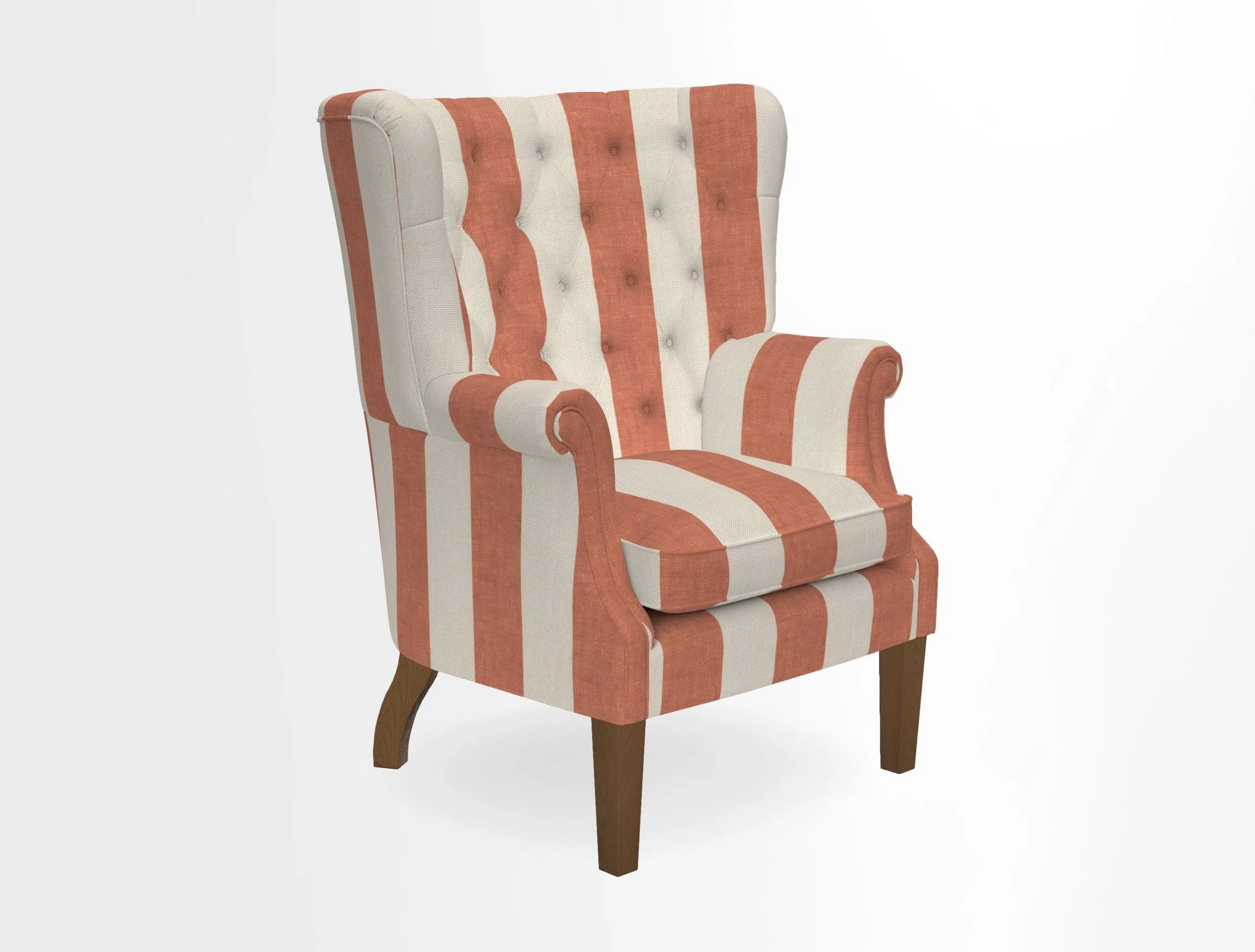Whitewell Chair in RHS Collection Gertrude Jekyll Lattice Navy with Seat Back and Arms in Mohair Velvet Petrol