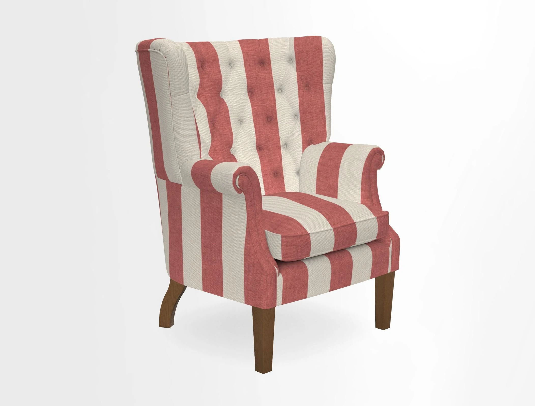 Whitewell Chair in RHS Collection Gertrude Jekyll Lattice Navy with Seat Back and Arms in Mohair Velvet Petrol