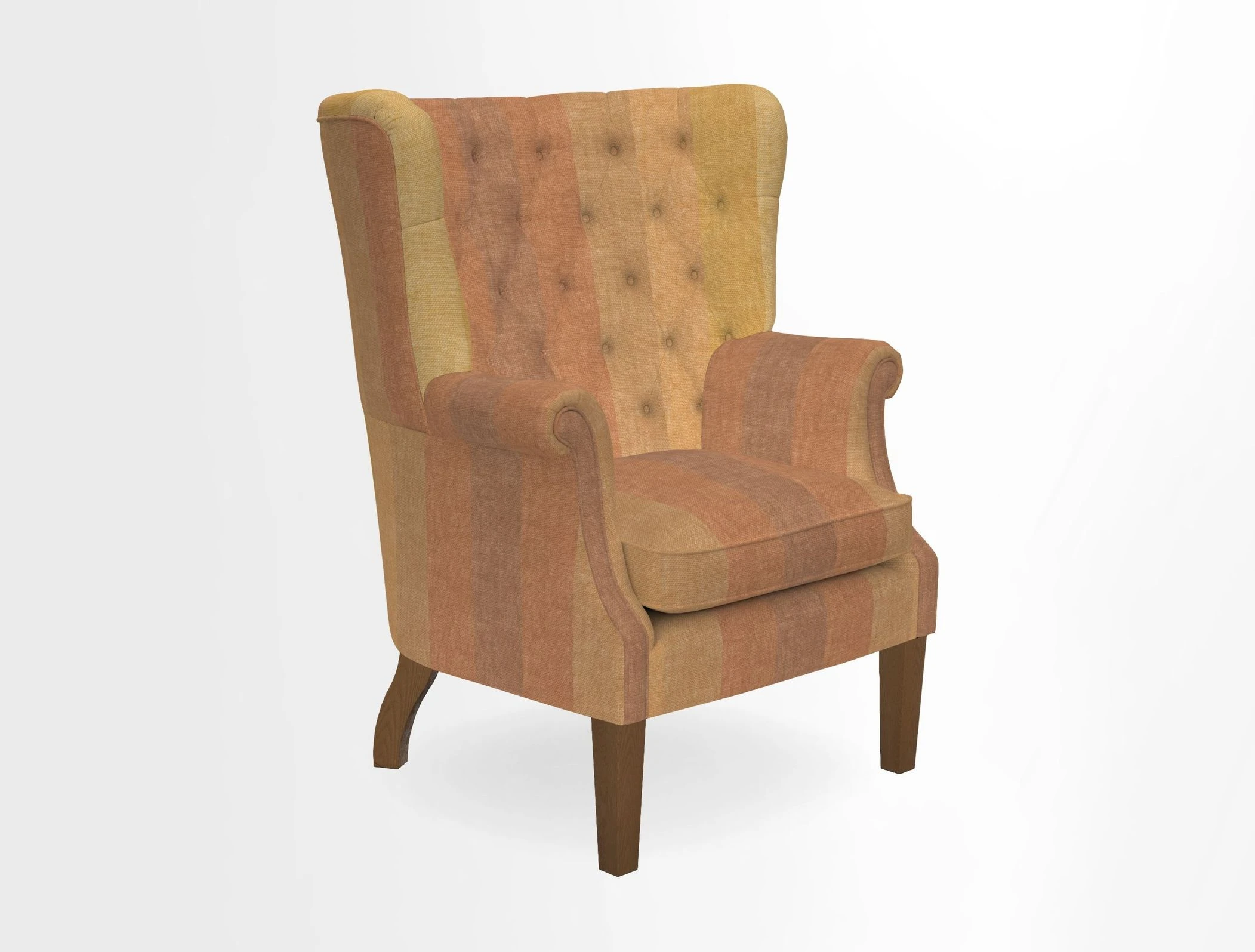 Whitewell Chair in RHS Collection Gertrude Jekyll Lattice Navy with Seat Back and Arms in Mohair Velvet Petrol