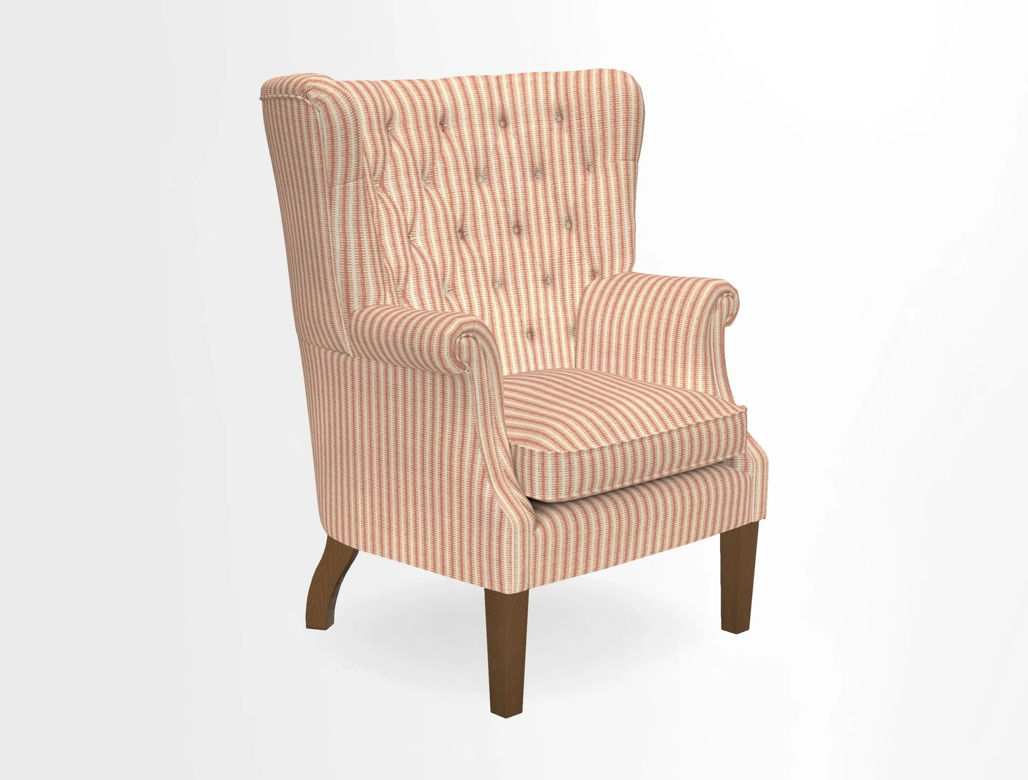 Whitewell Chair in RHS Collection Gertrude Jekyll Lattice Navy with Seat Back and Arms in Mohair Velvet Petrol