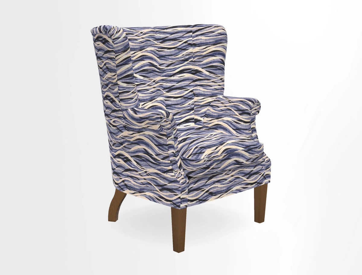 Whitewell Fluted Chair in Textured Velvet Veridian