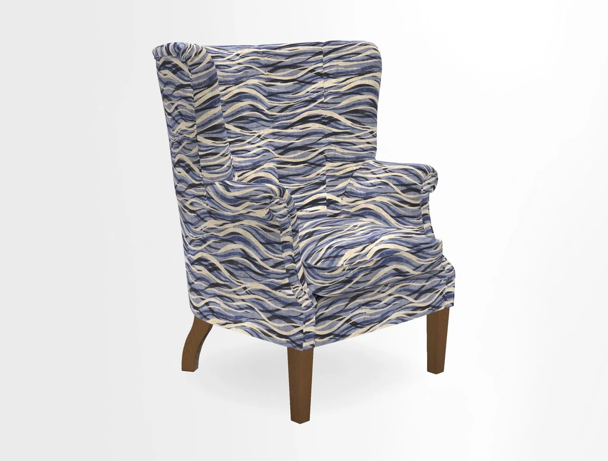Whitewell Fluted Chair in Textured Velvet Veridian