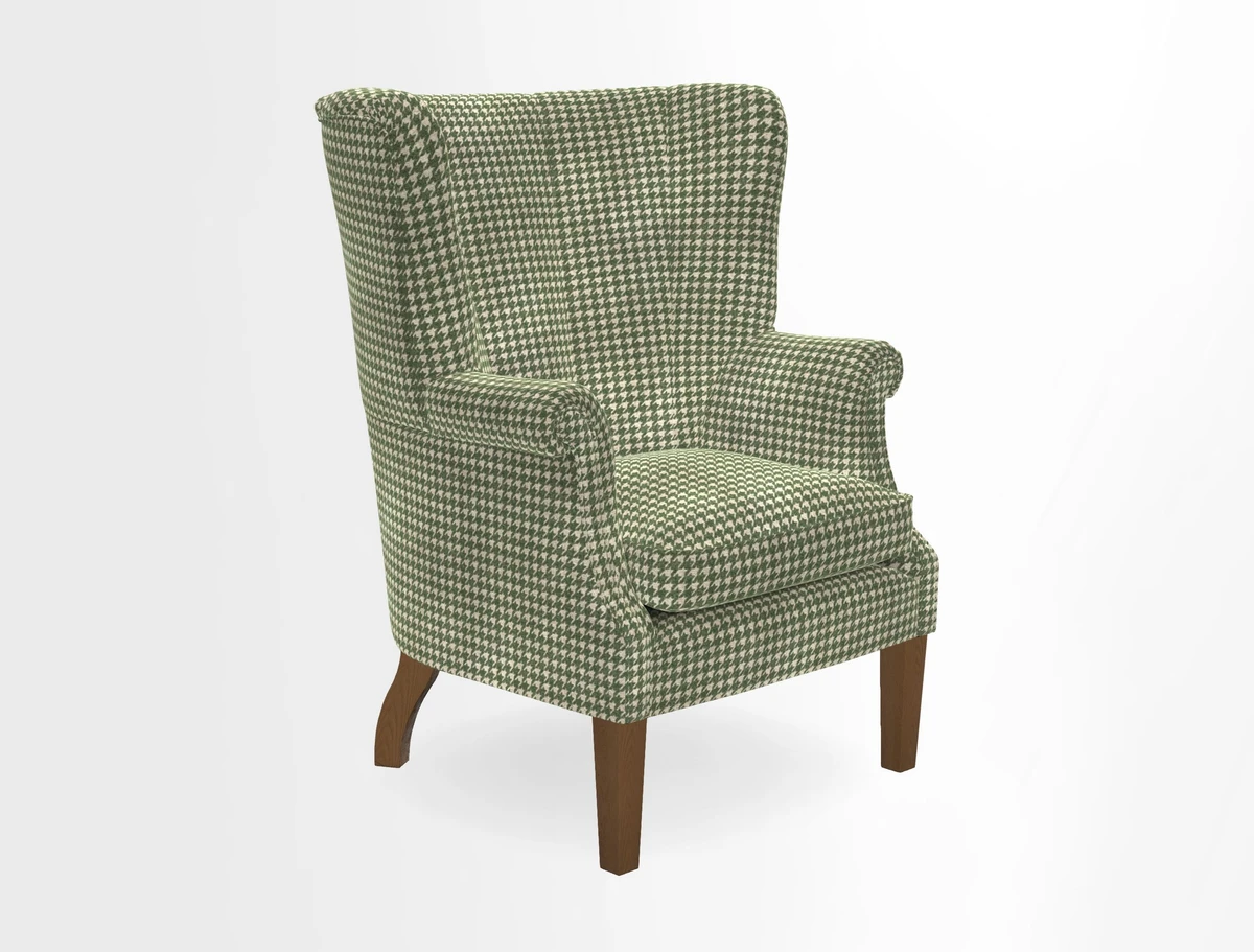 Whitewell Fluted Chair in Textured Velvet Veridian