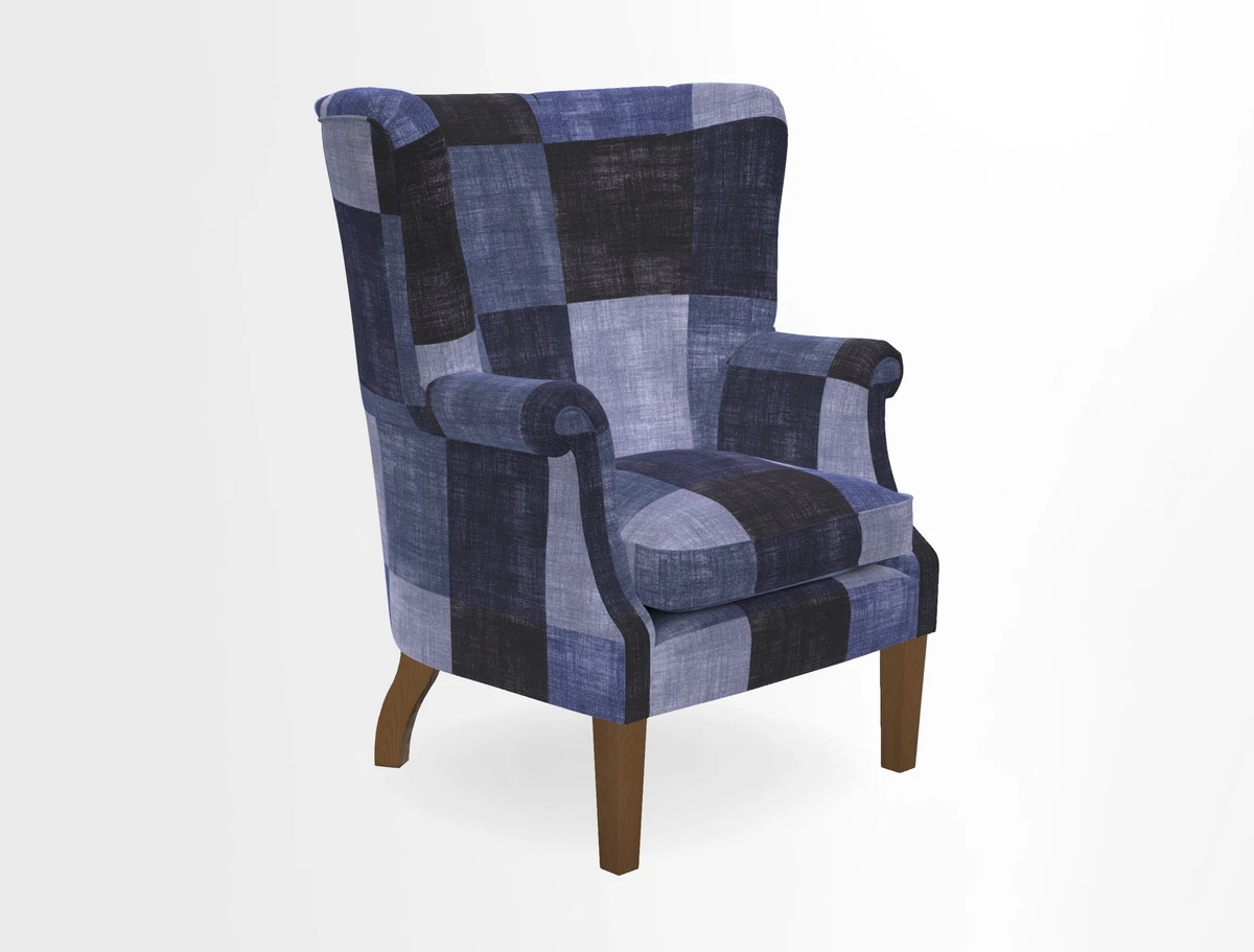 Whitewell Fluted Chair in Textured Velvet Veridian