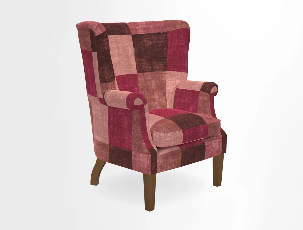 Whitewell Fluted Chair in Textured Velvet Veridian