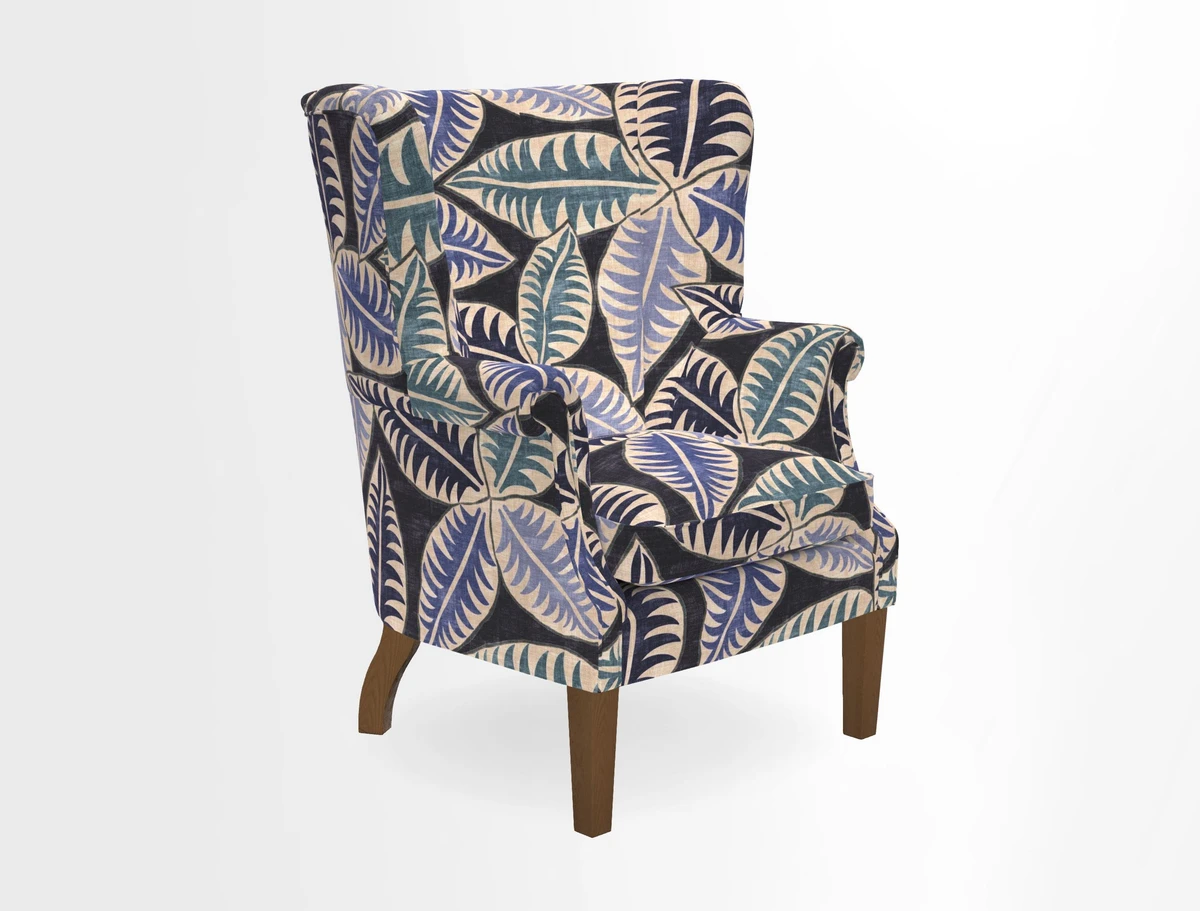 Whitewell Fluted Chair in Textured Velvet Veridian