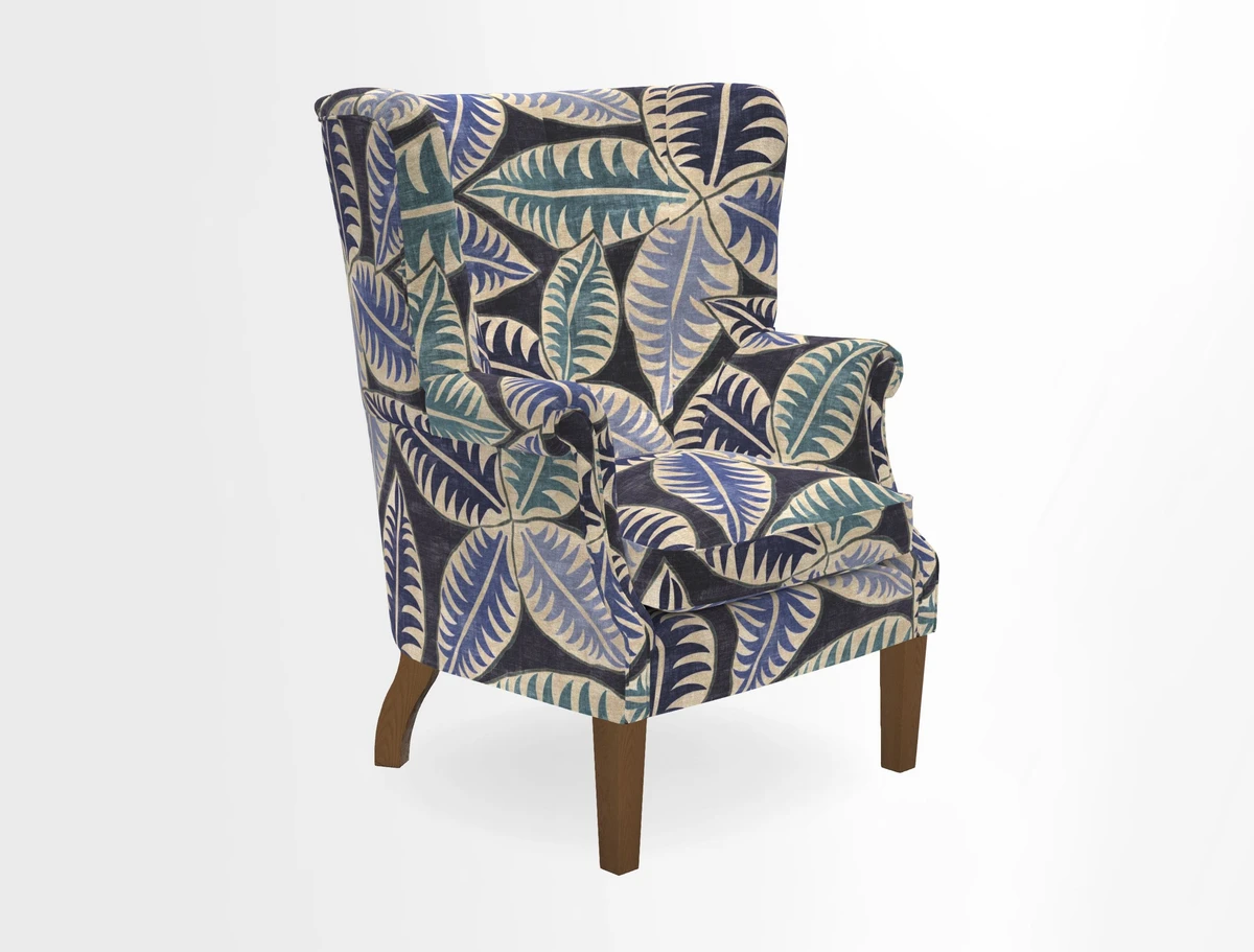 Whitewell Fluted Chair in Textured Velvet Veridian