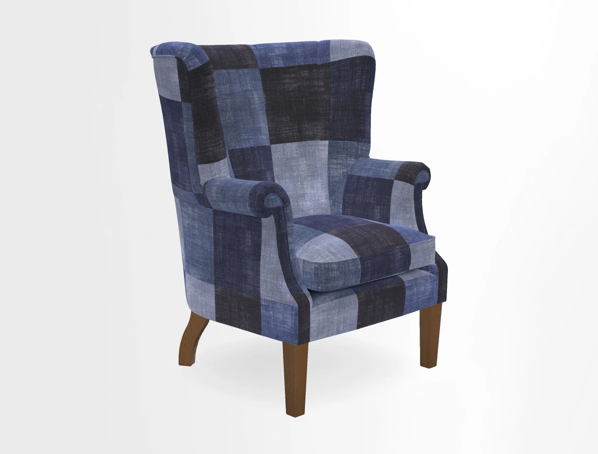 Whitewell Fluted Chair in Textured Velvet Veridian