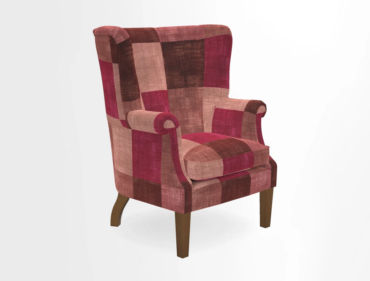 Whitewell Fluted Chair in Textured Velvet Veridian