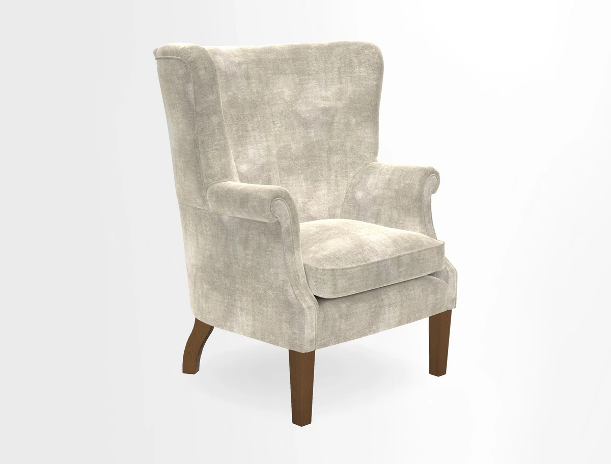 Whitewell Fluted Chair in Textured Velvet Veridian