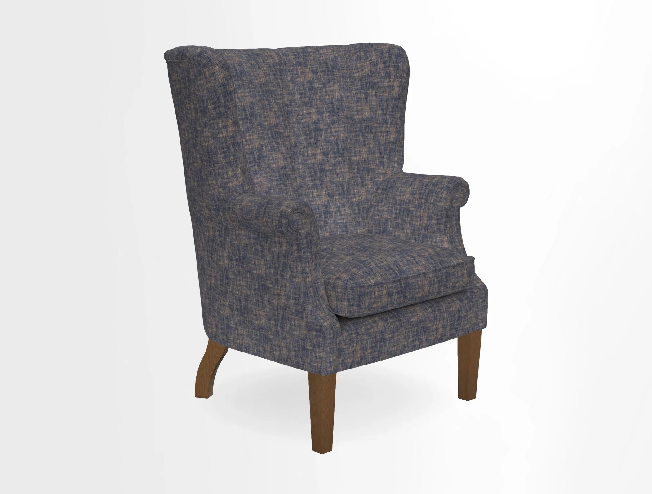 Whitewell Fluted Chair in Textured Velvet Veridian