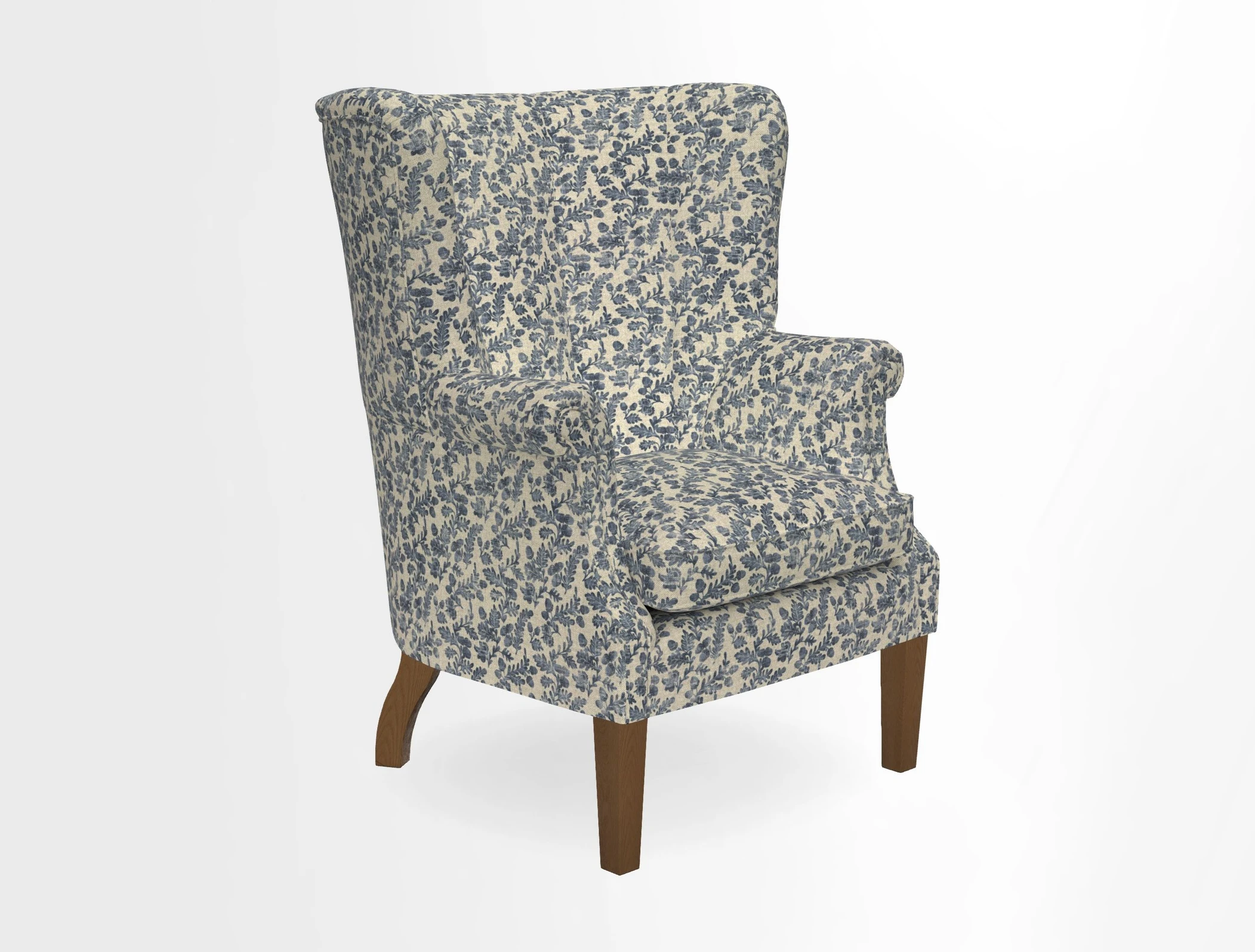 Whitewell Fluted Chair in Textured Velvet Veridian