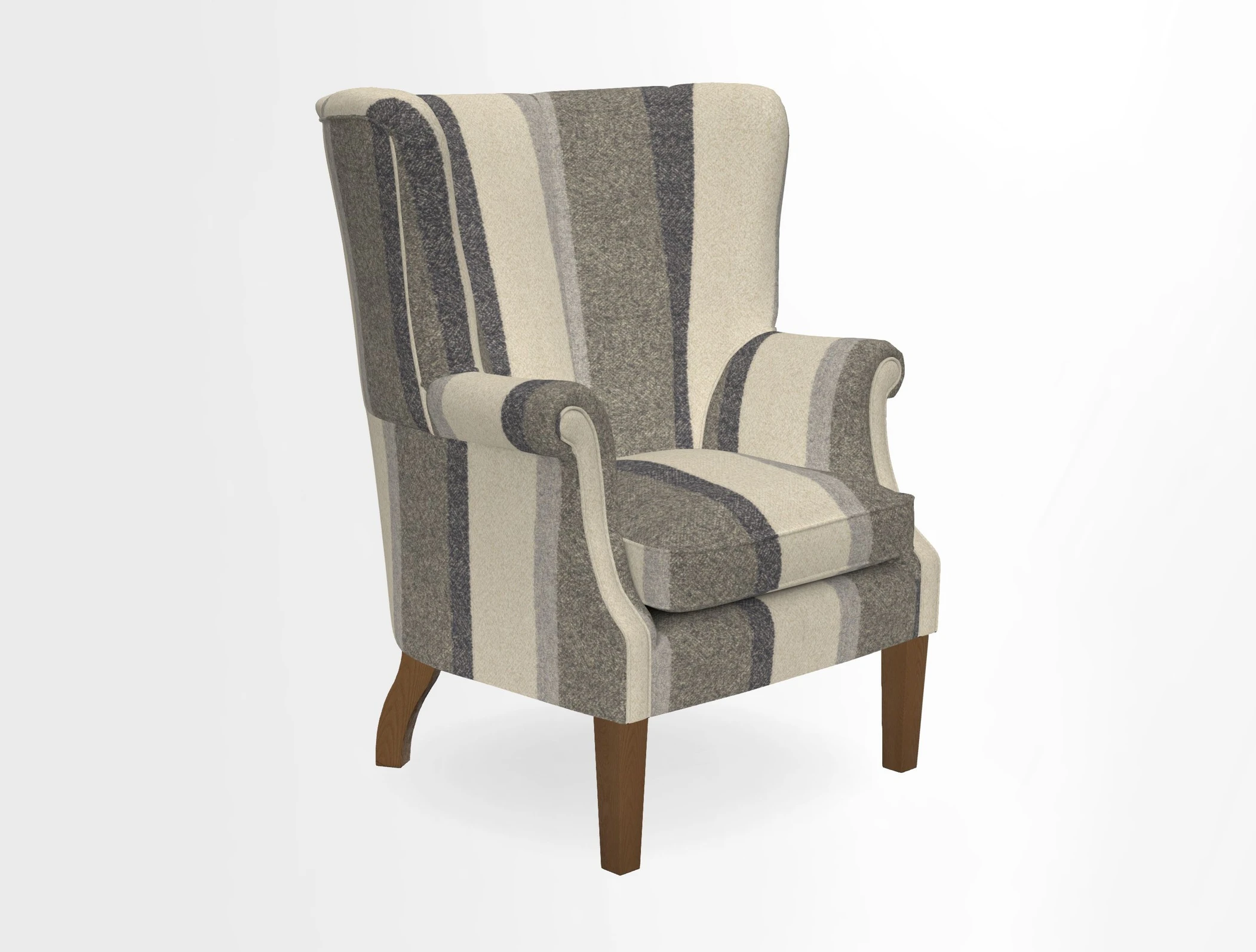 Whitewell Fluted Chair in Textured Velvet Veridian