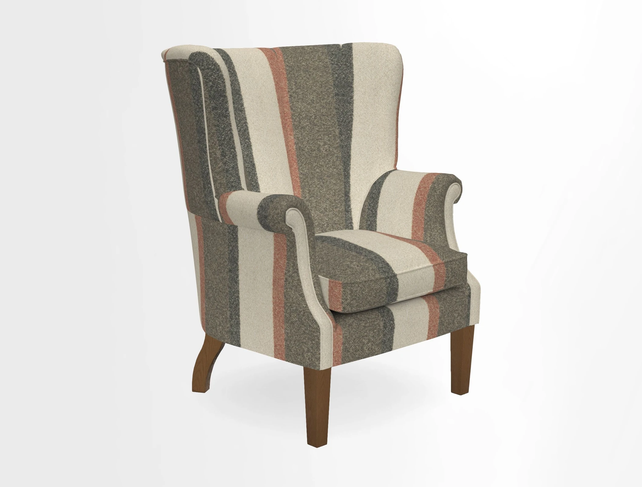 Whitewell Fluted Chair in Textured Velvet Veridian