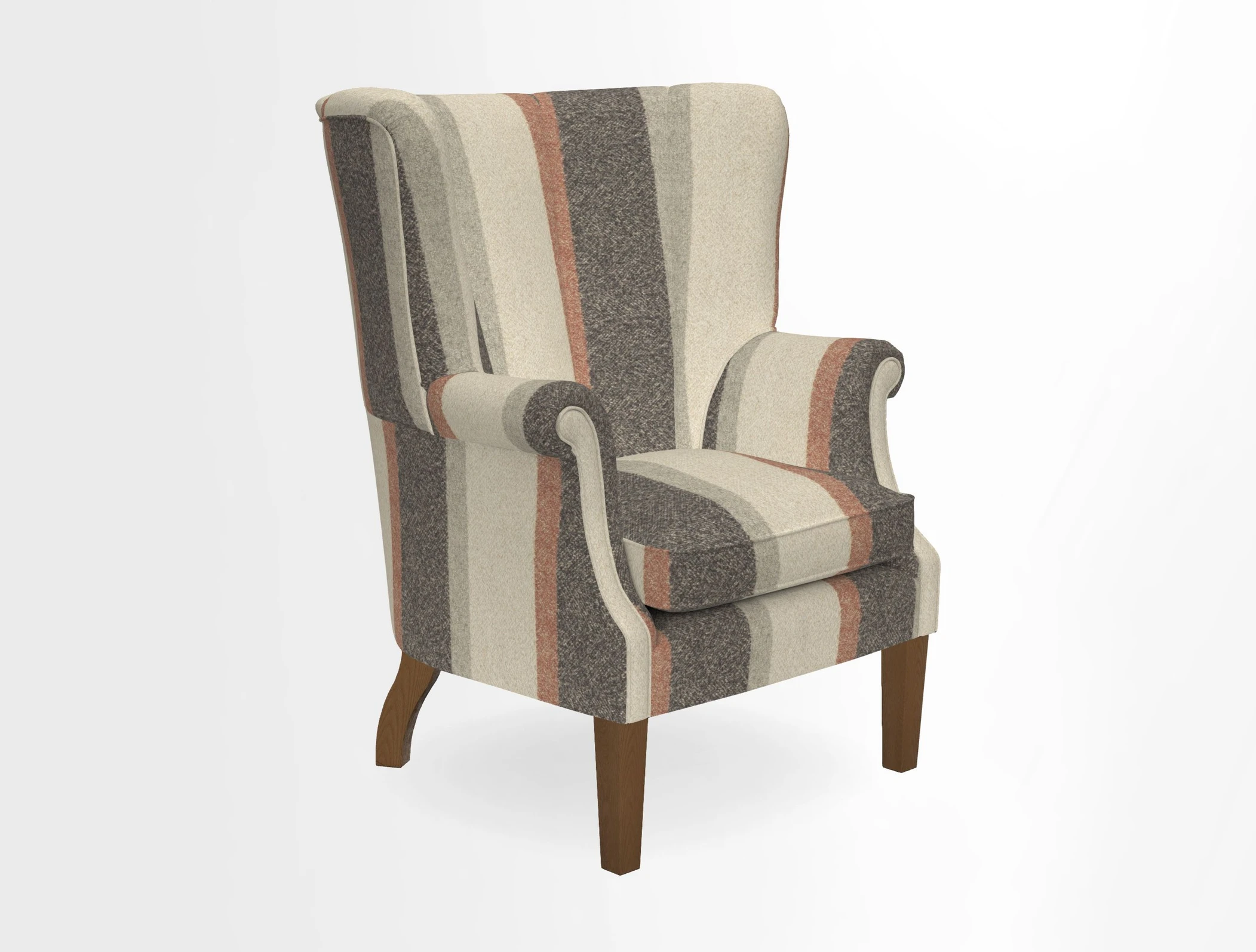 Whitewell Fluted Chair in Textured Velvet Veridian