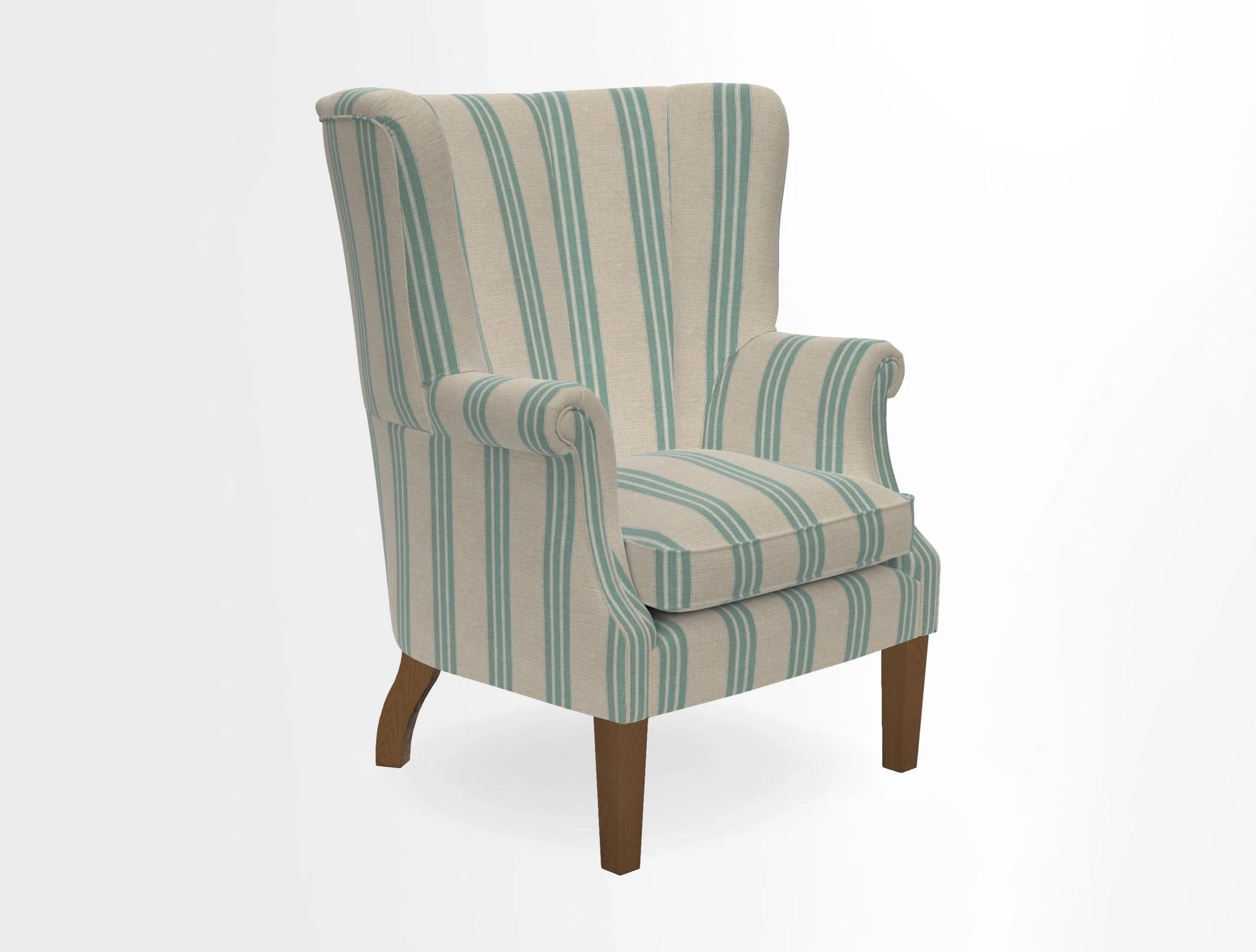 Whitewell Fluted Chair in Textured Velvet Veridian