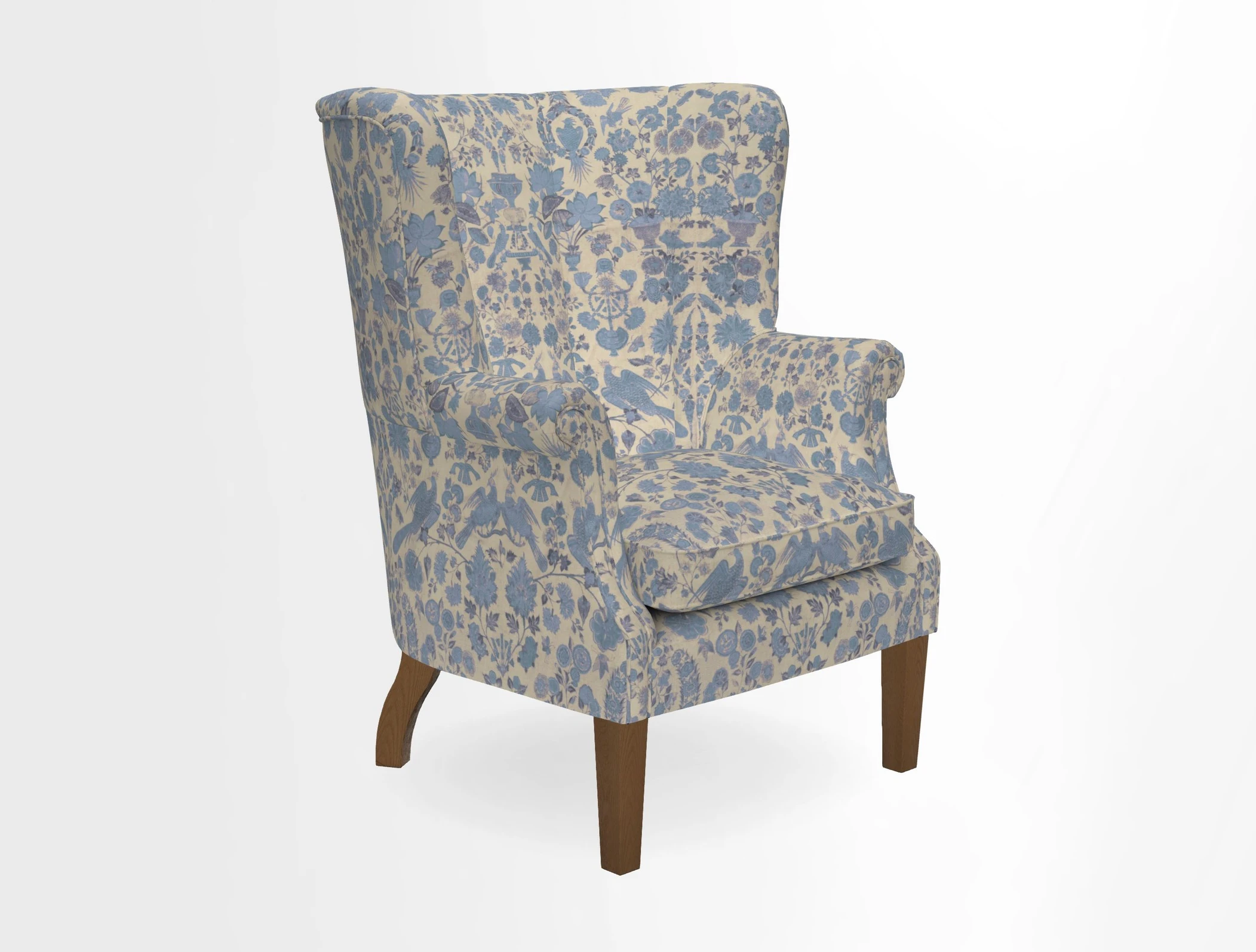 Whitewell Fluted Chair in Textured Velvet Veridian