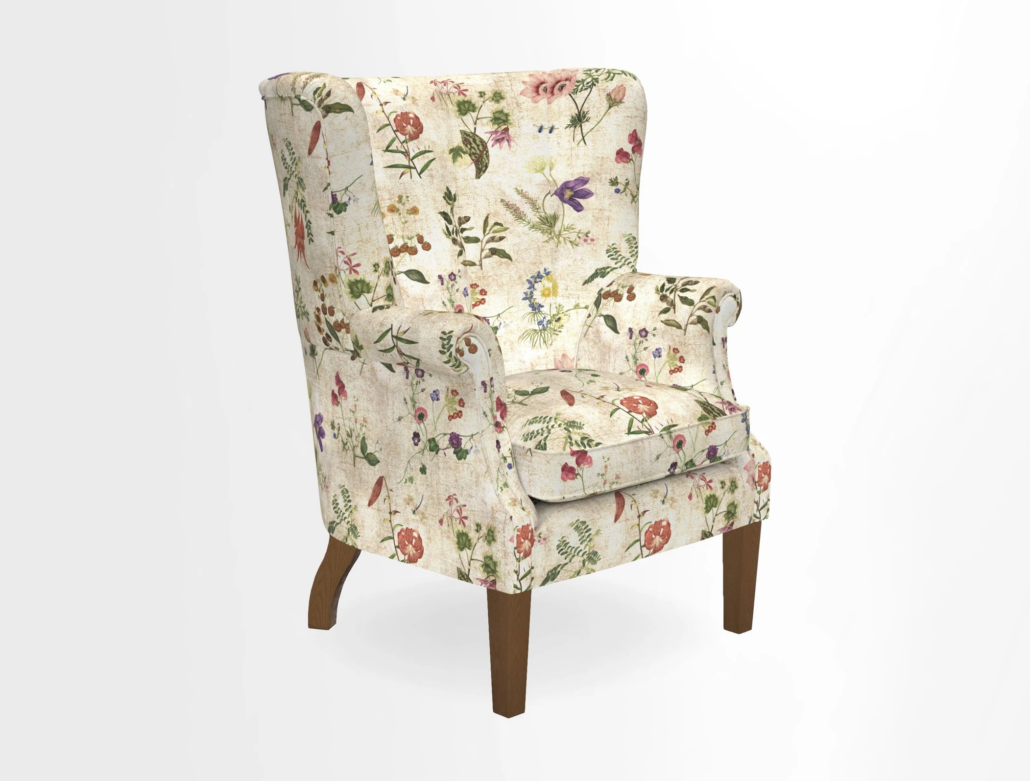 Whitewell Fluted Chair in Textured Velvet Veridian