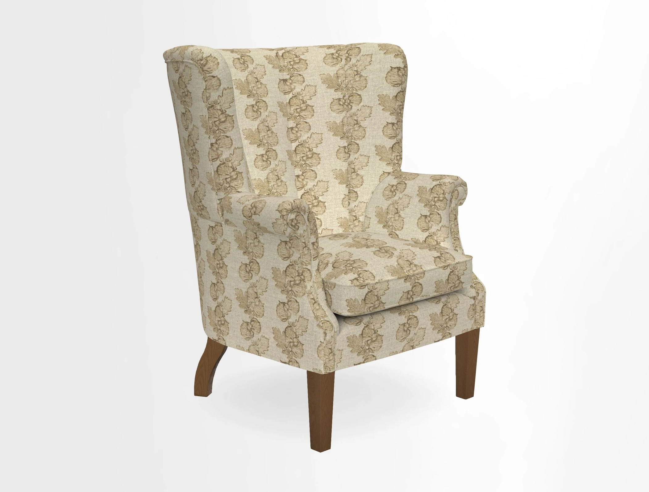 Whitewell Fluted Chair in Textured Velvet Veridian