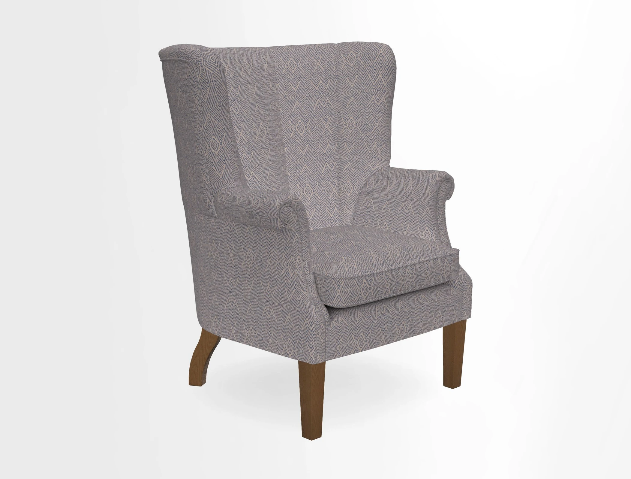Whitewell Fluted Chair in Textured Velvet Veridian