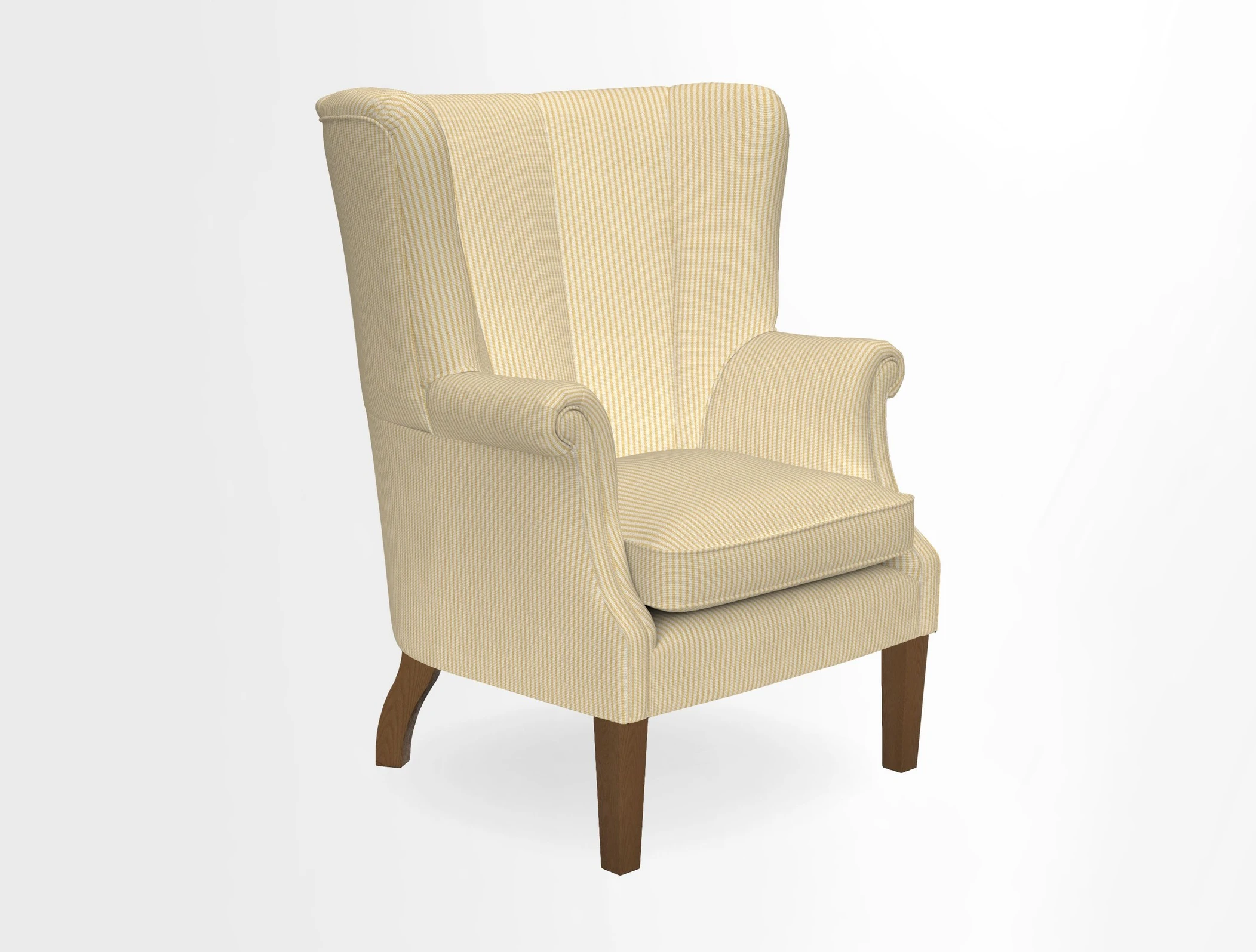 Whitewell Fluted Chair in Textured Velvet Veridian