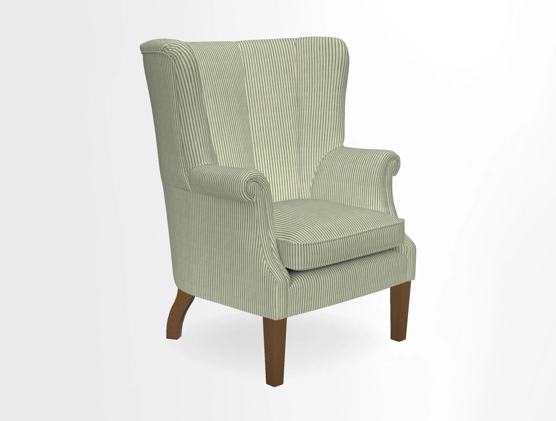 Whitewell Fluted Chair in Textured Velvet Veridian