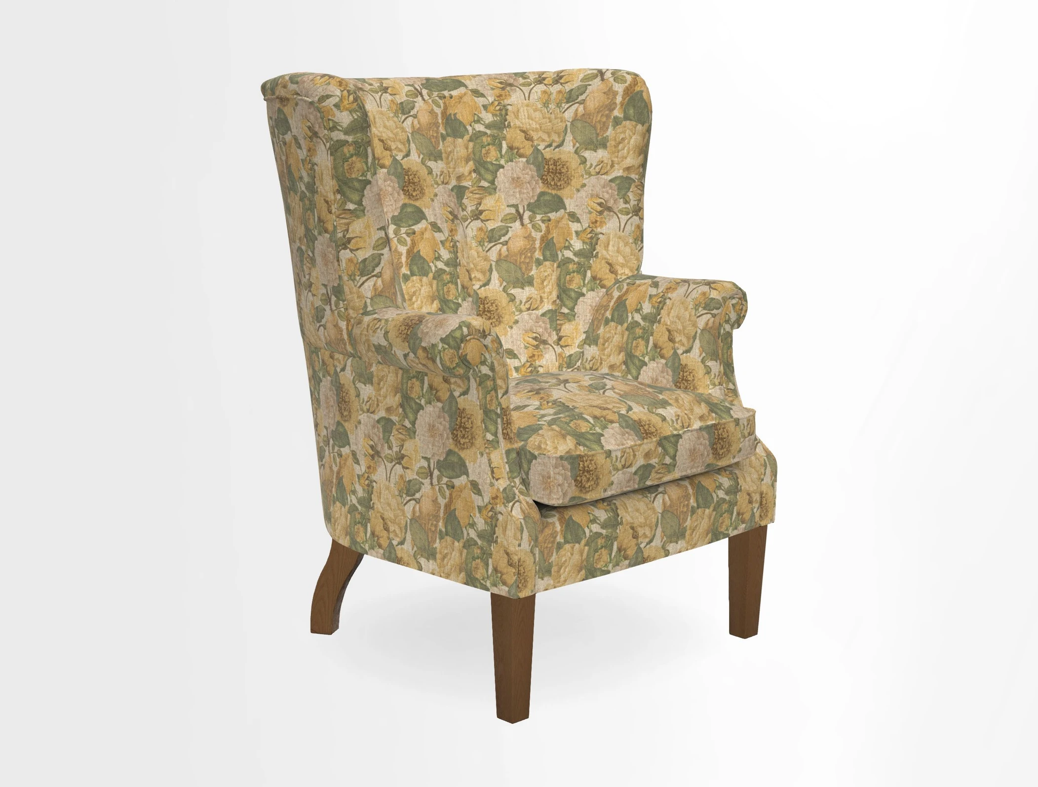 Whitewell Fluted Chair in Textured Velvet Veridian