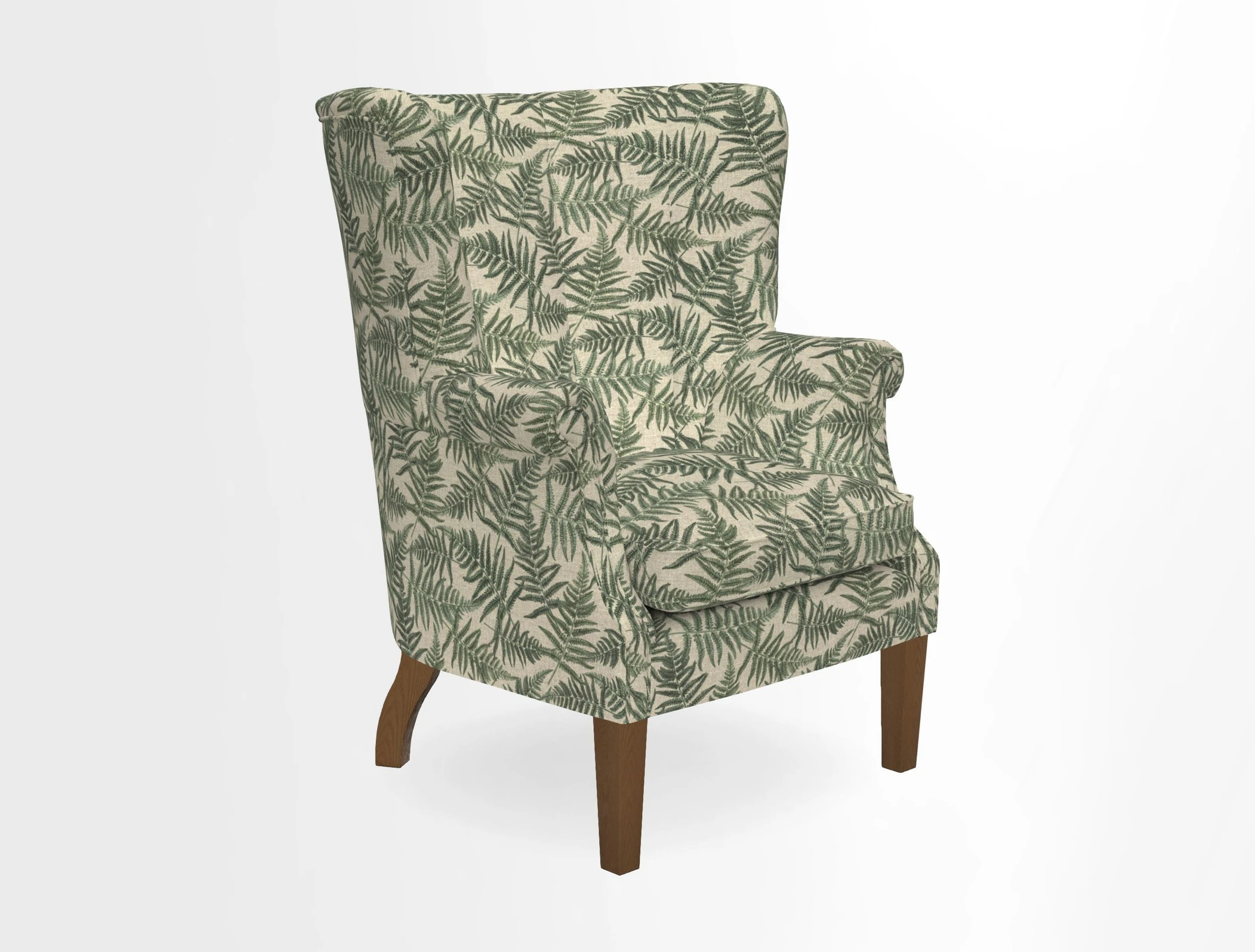 Whitewell Fluted Chair in Textured Velvet Veridian