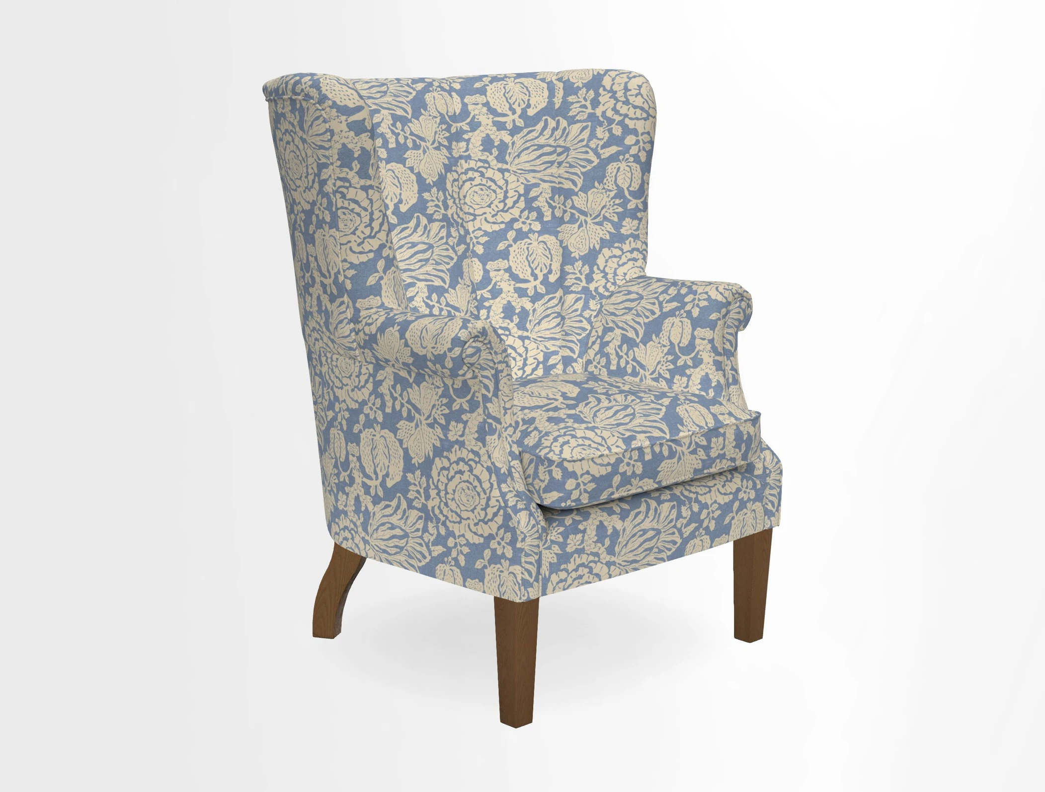 Whitewell Fluted Chair in Textured Velvet Veridian