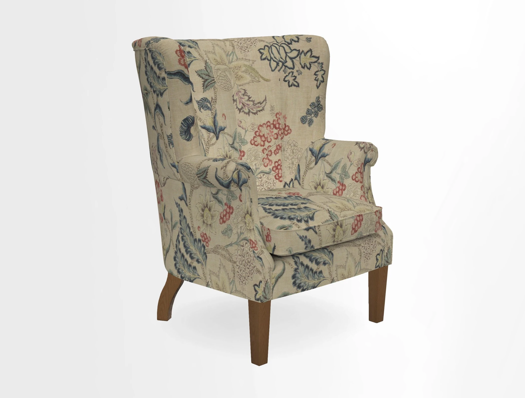Whitewell Fluted Chair in Textured Velvet Veridian