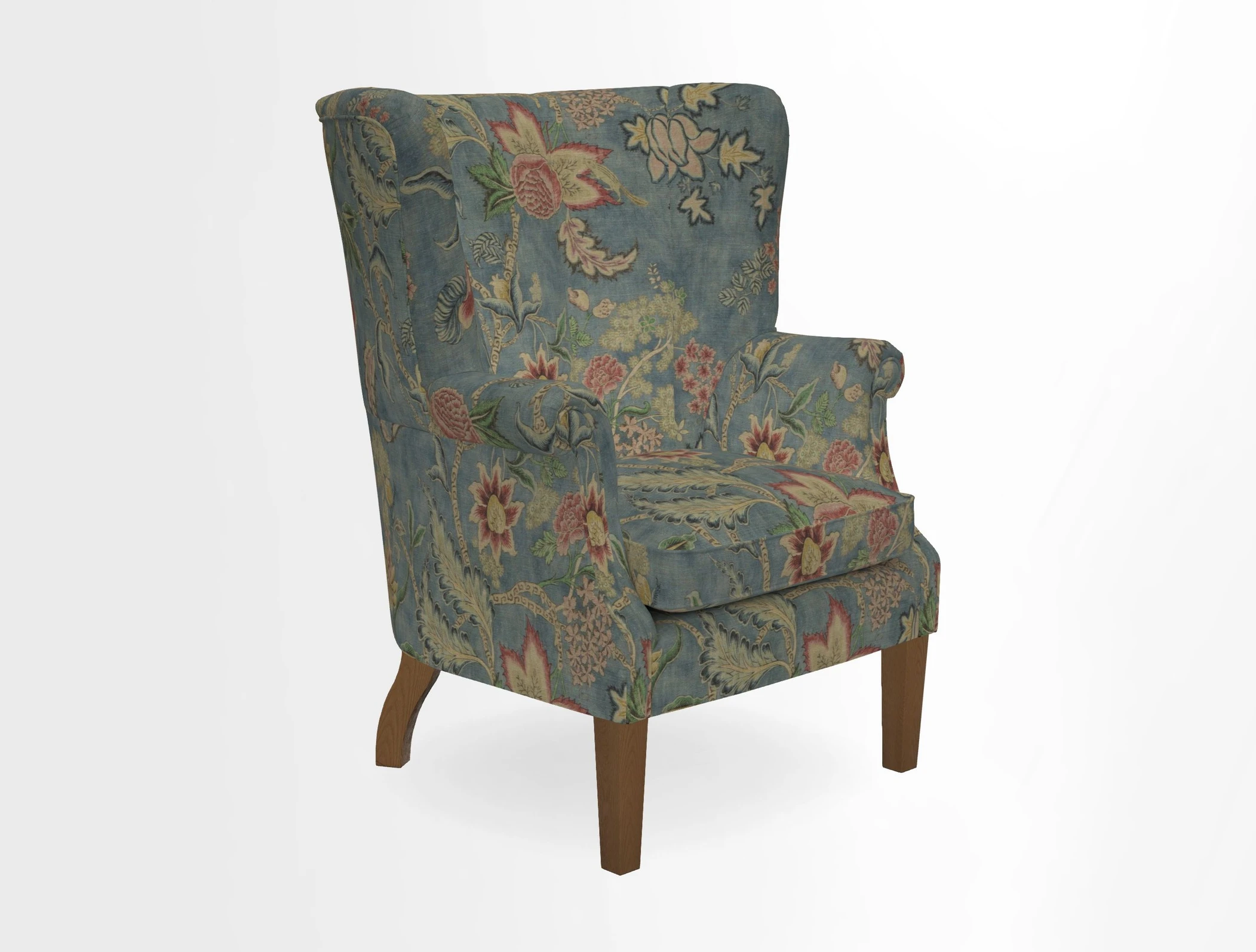 Whitewell Fluted Chair in Textured Velvet Veridian