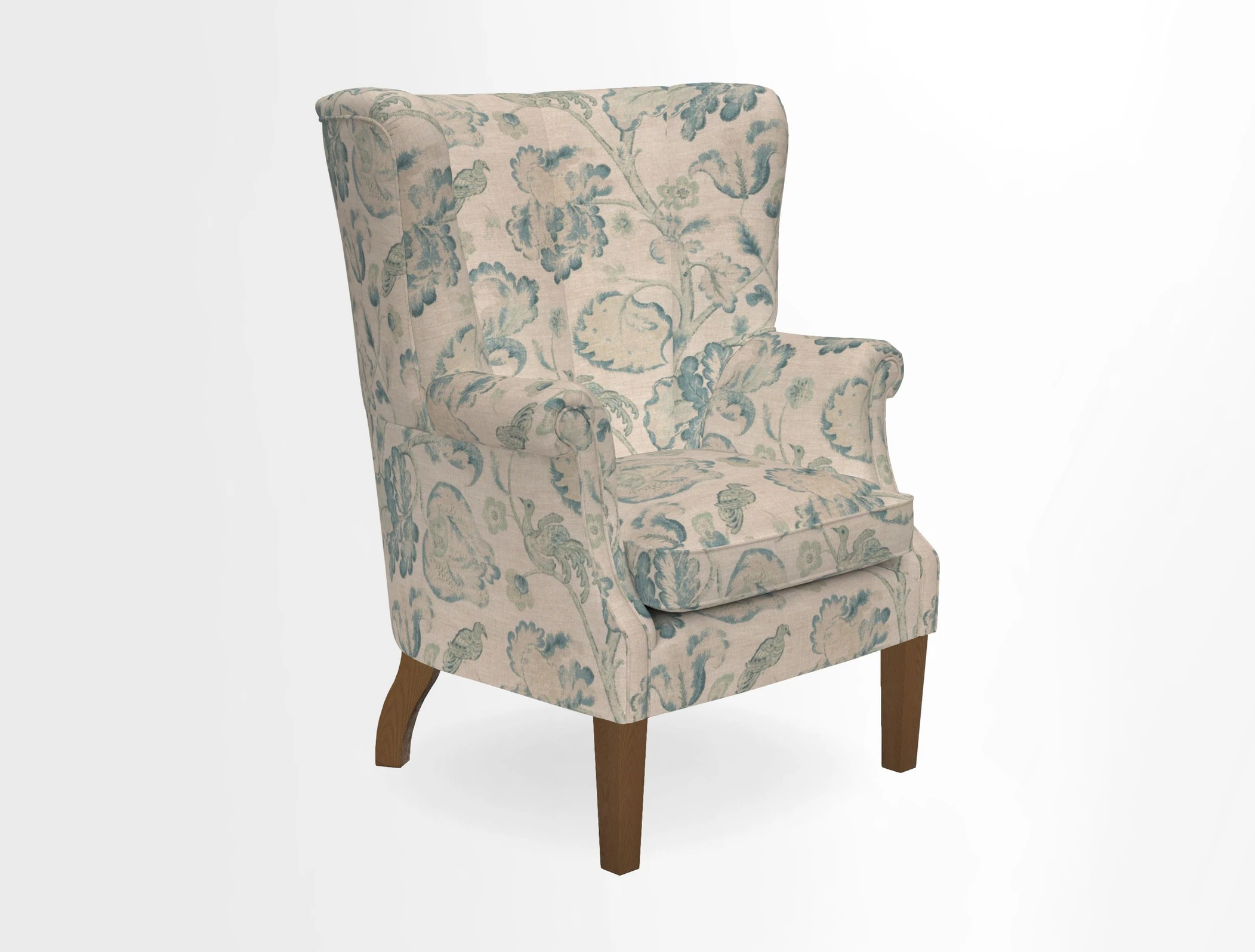 Whitewell Fluted Chair in Textured Velvet Veridian