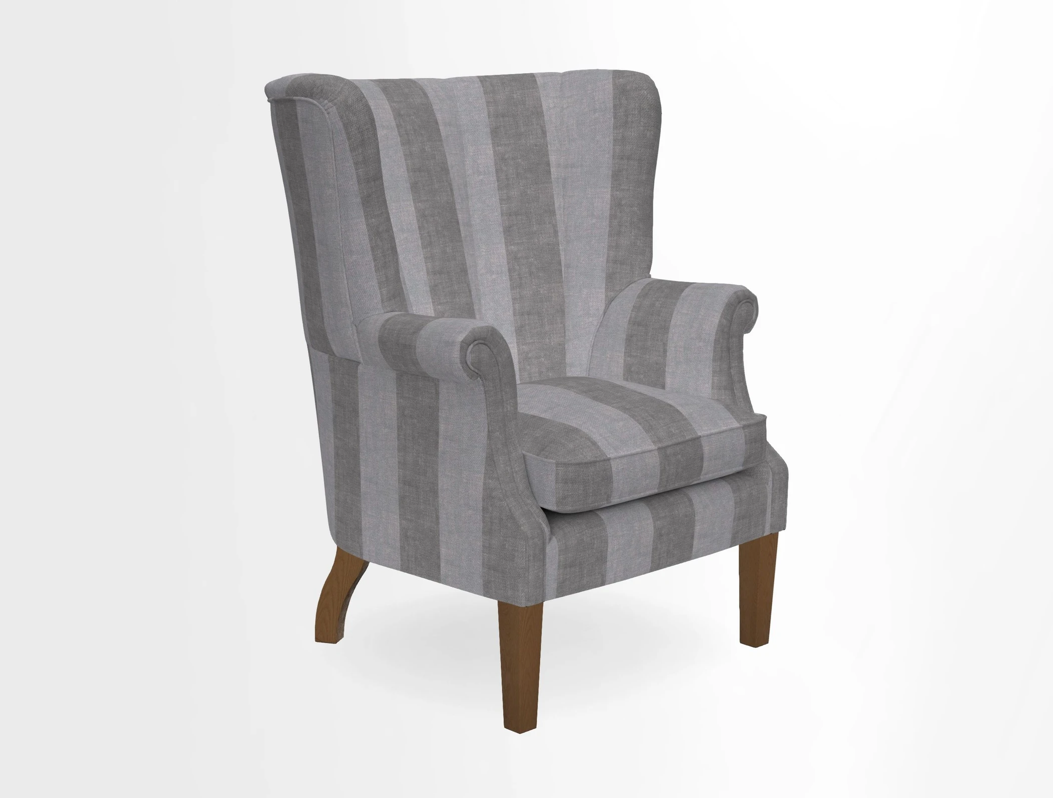 Whitewell Fluted Chair in Textured Velvet Veridian