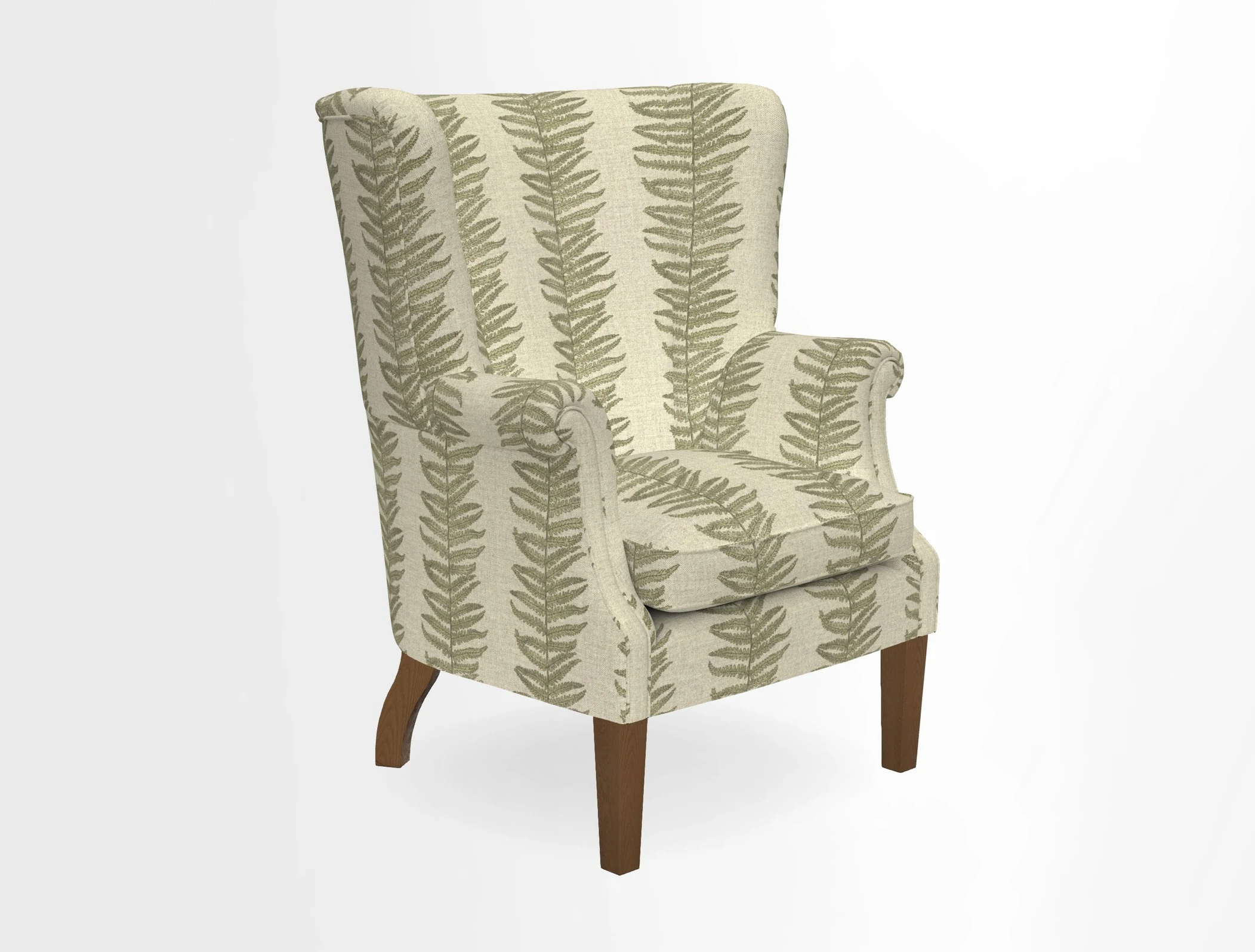Whitewell Fluted Chair in Textured Velvet Veridian