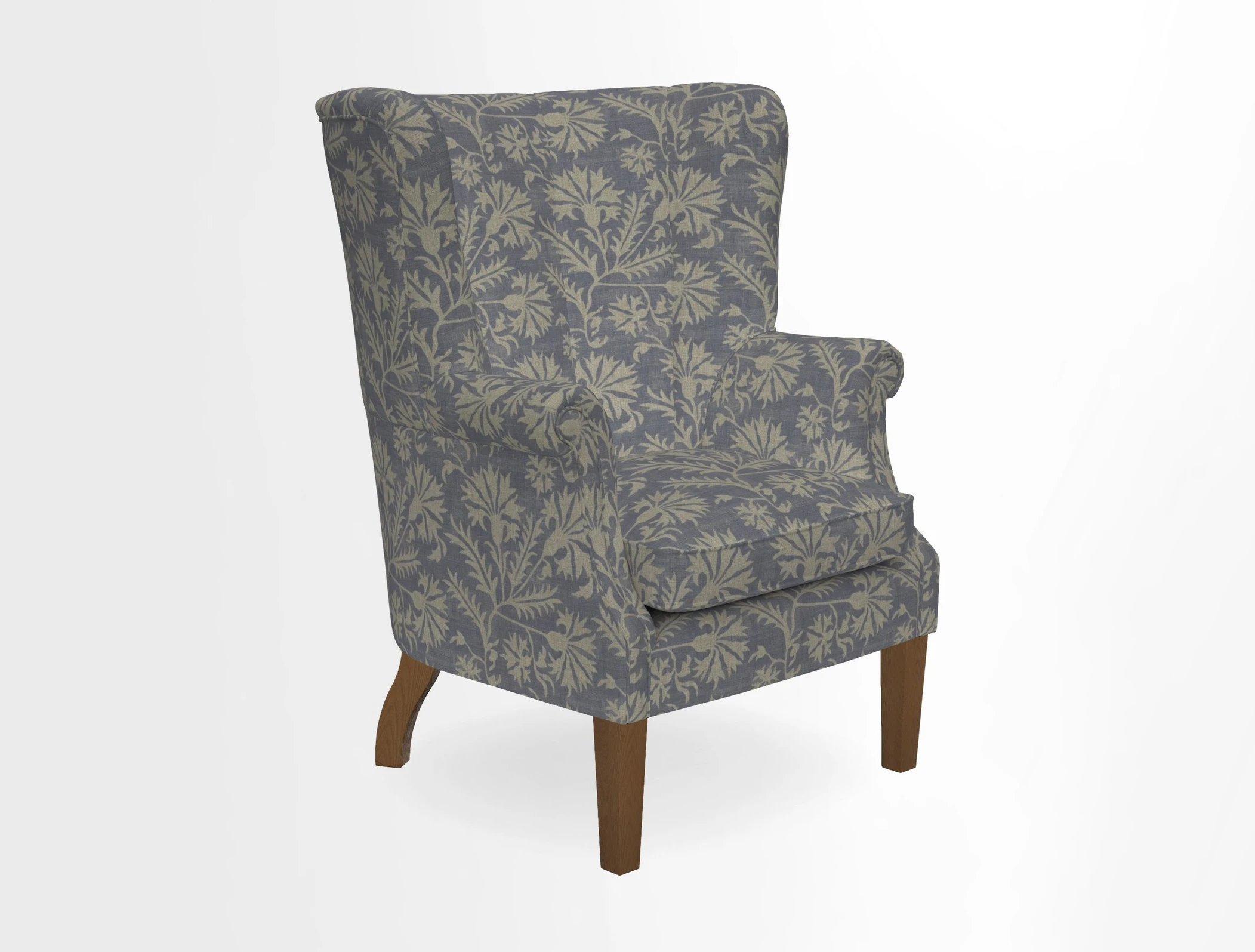 Whitewell Fluted Chair in Textured Velvet Veridian