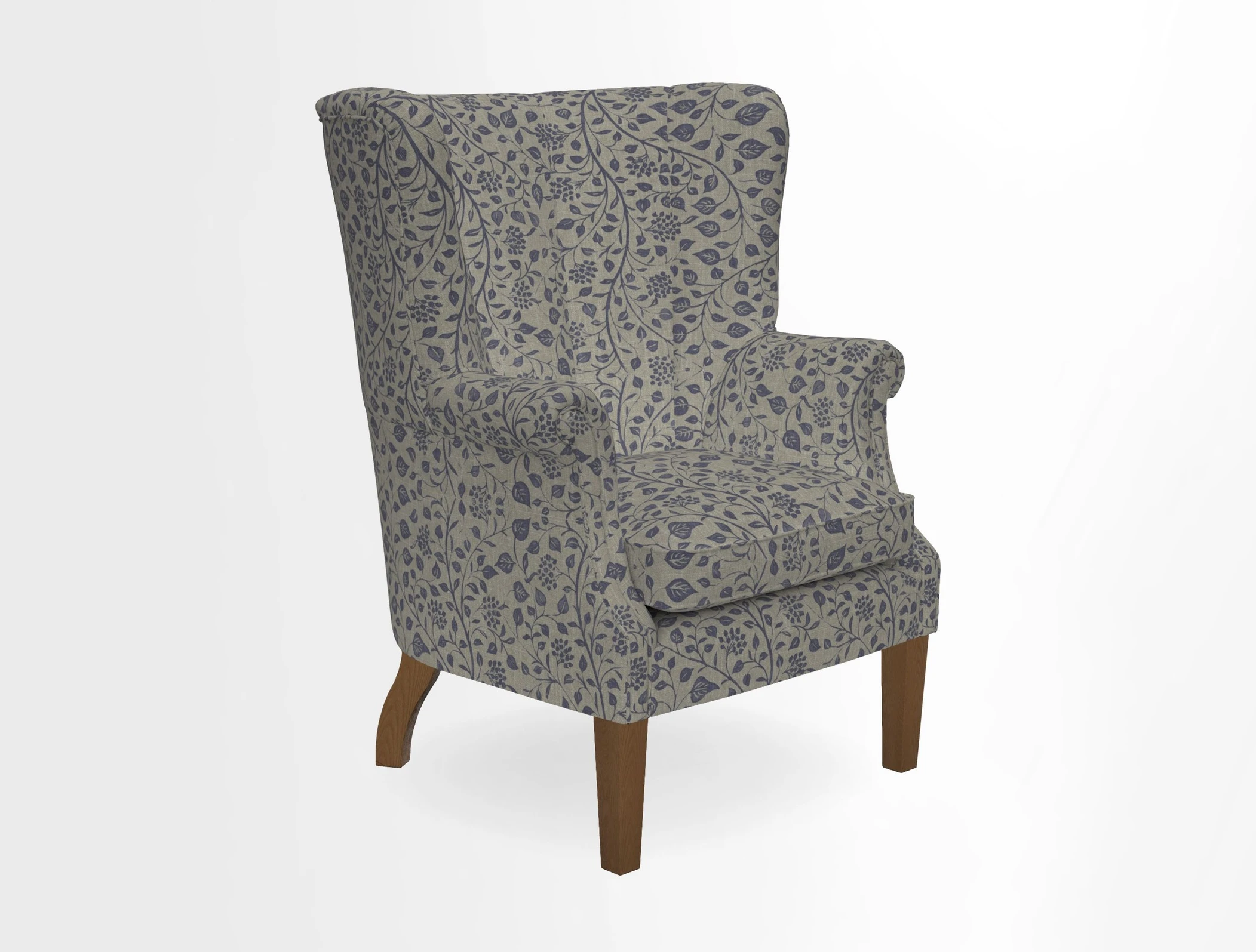 Whitewell Fluted Chair in Textured Velvet Veridian