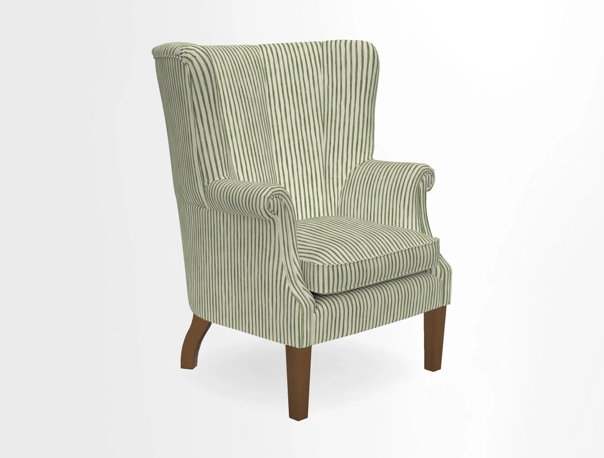 Whitewell Fluted Chair in Textured Velvet Veridian