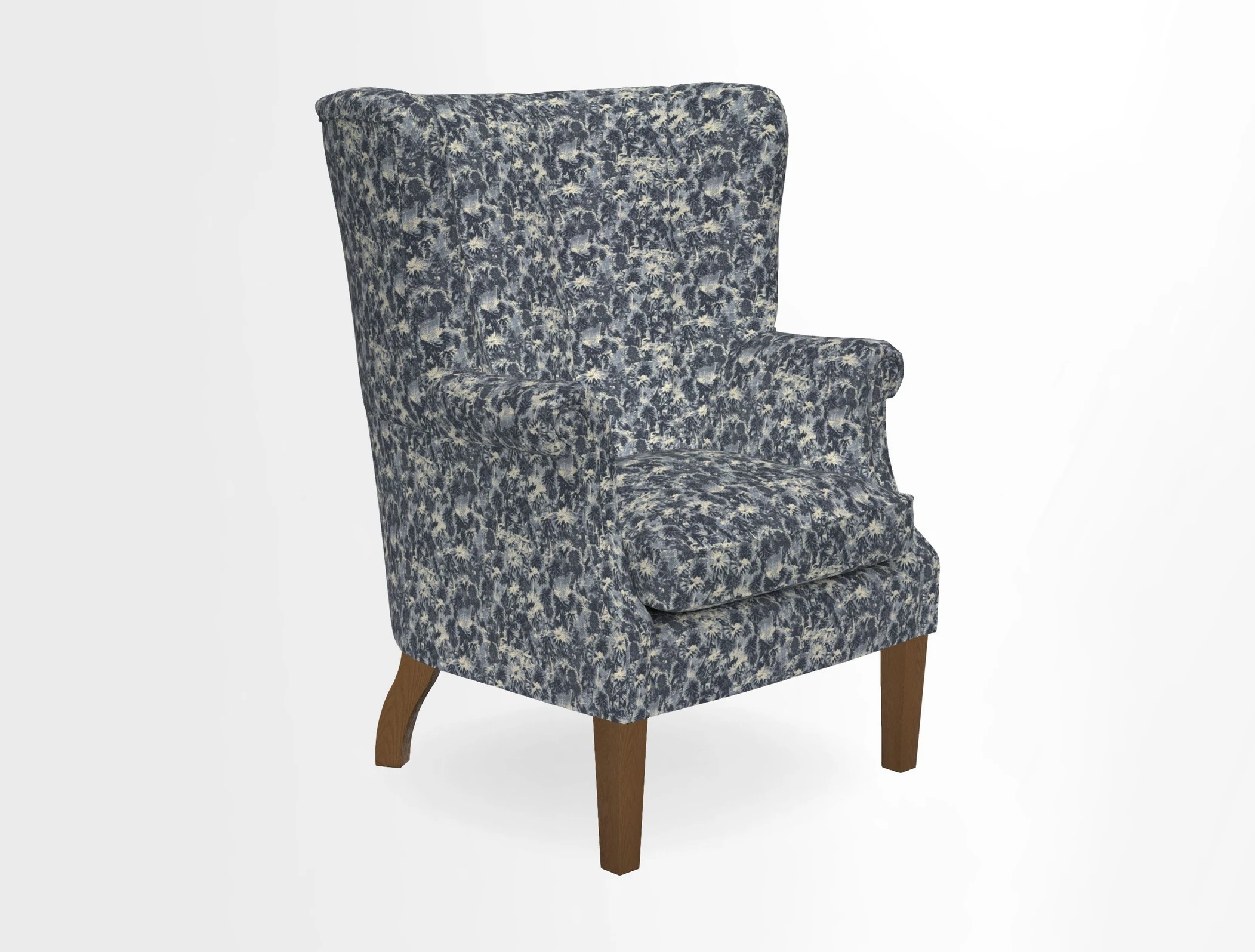 Whitewell Fluted Chair in Textured Velvet Veridian