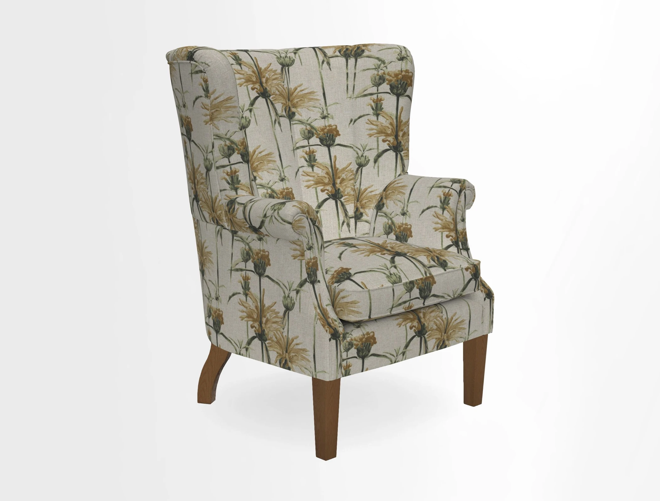 Whitewell Fluted Chair in Textured Velvet Veridian