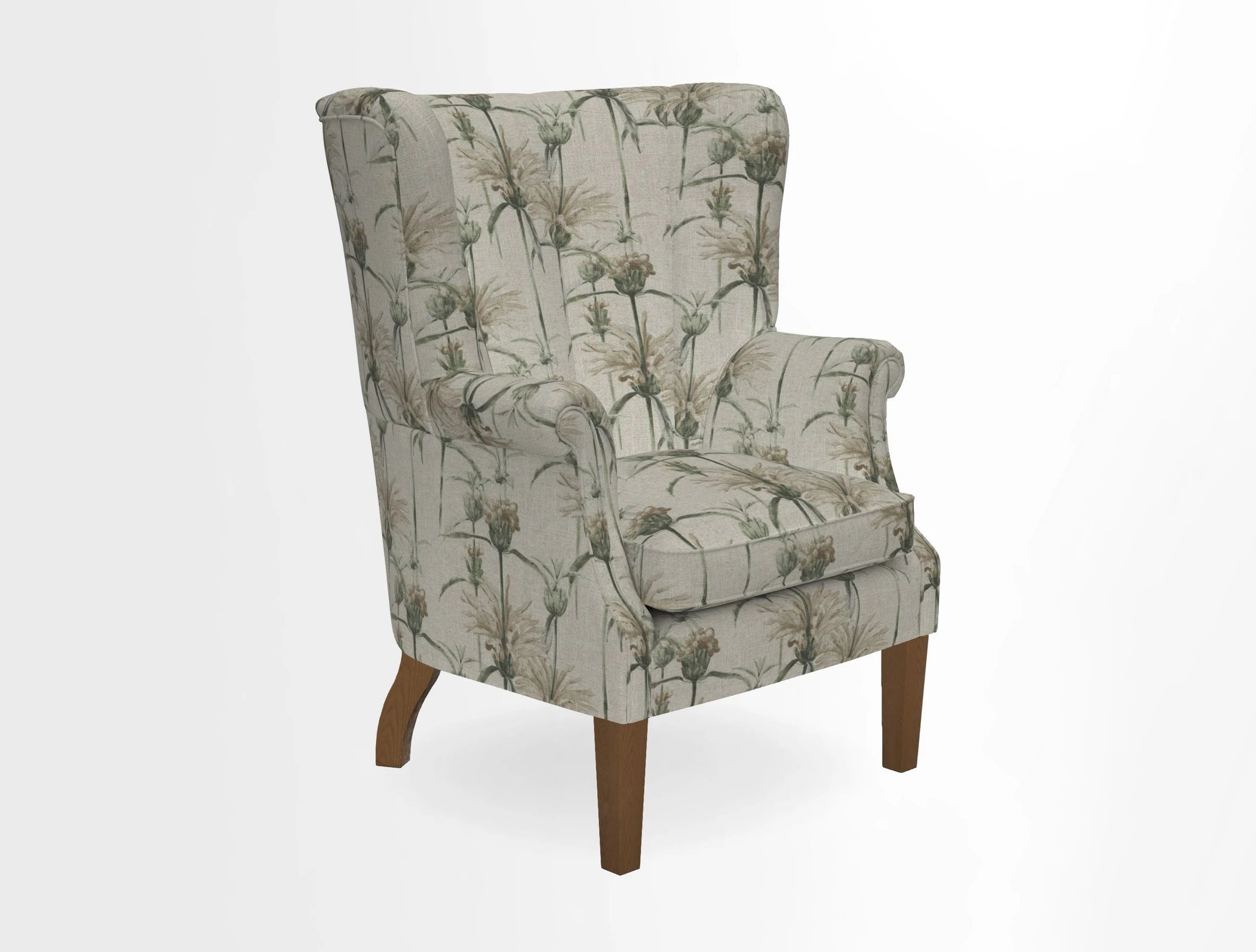Whitewell Fluted Chair in Textured Velvet Veridian