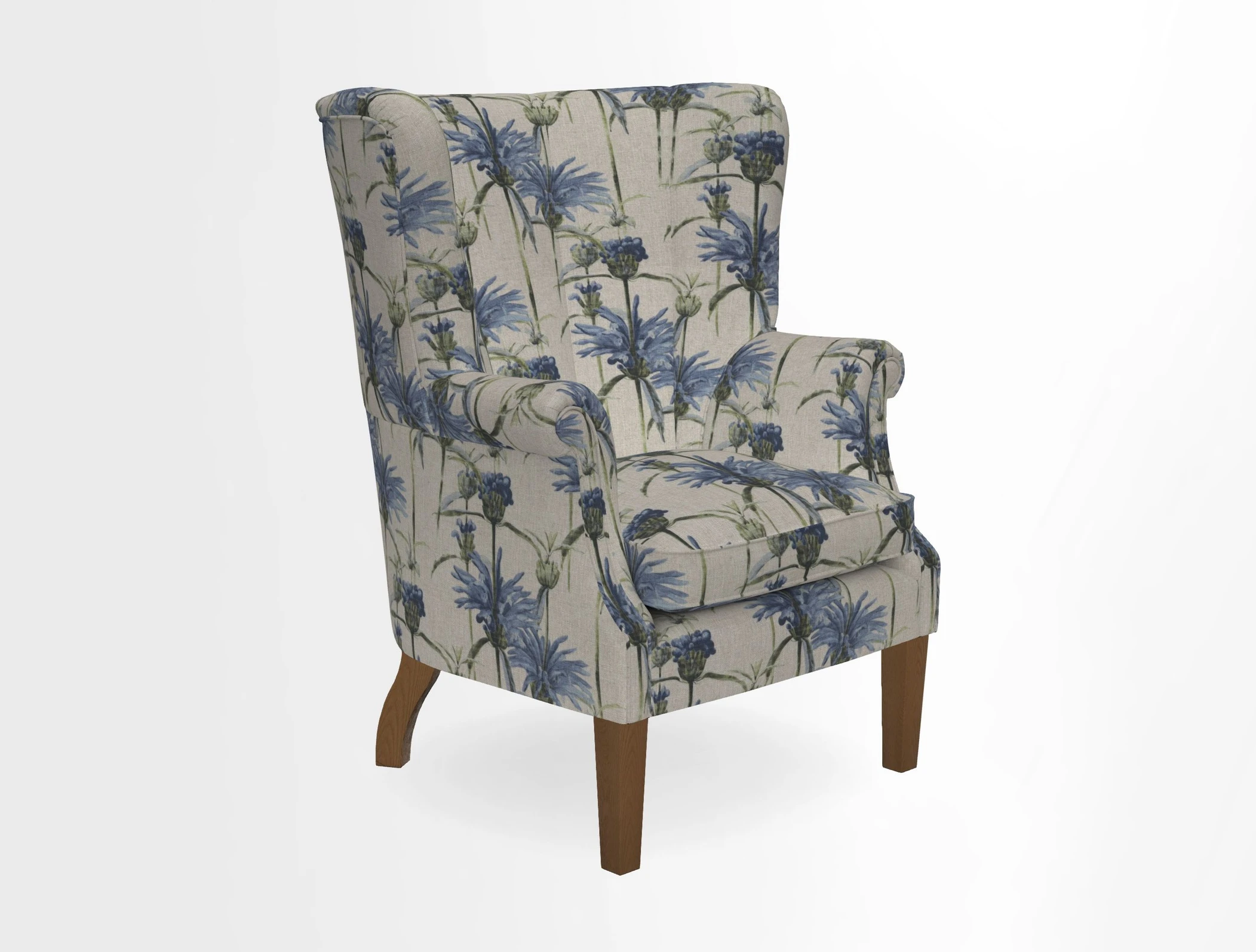 Whitewell Fluted Chair in Textured Velvet Veridian