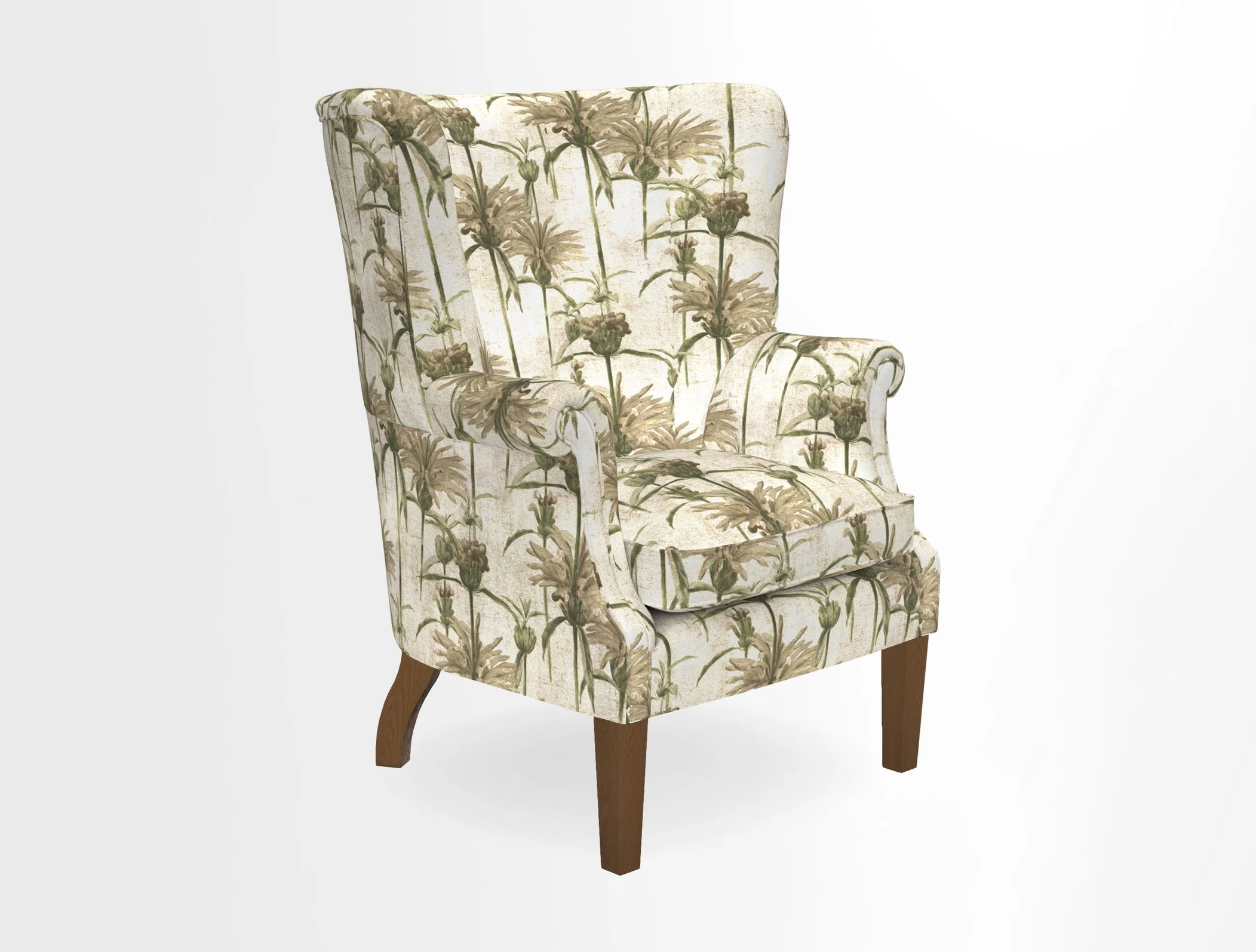Whitewell Fluted Chair in Textured Velvet Veridian