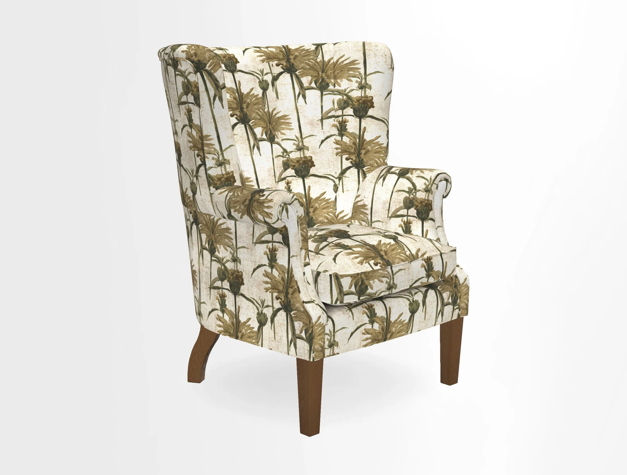 Whitewell Fluted Chair in Textured Velvet Veridian