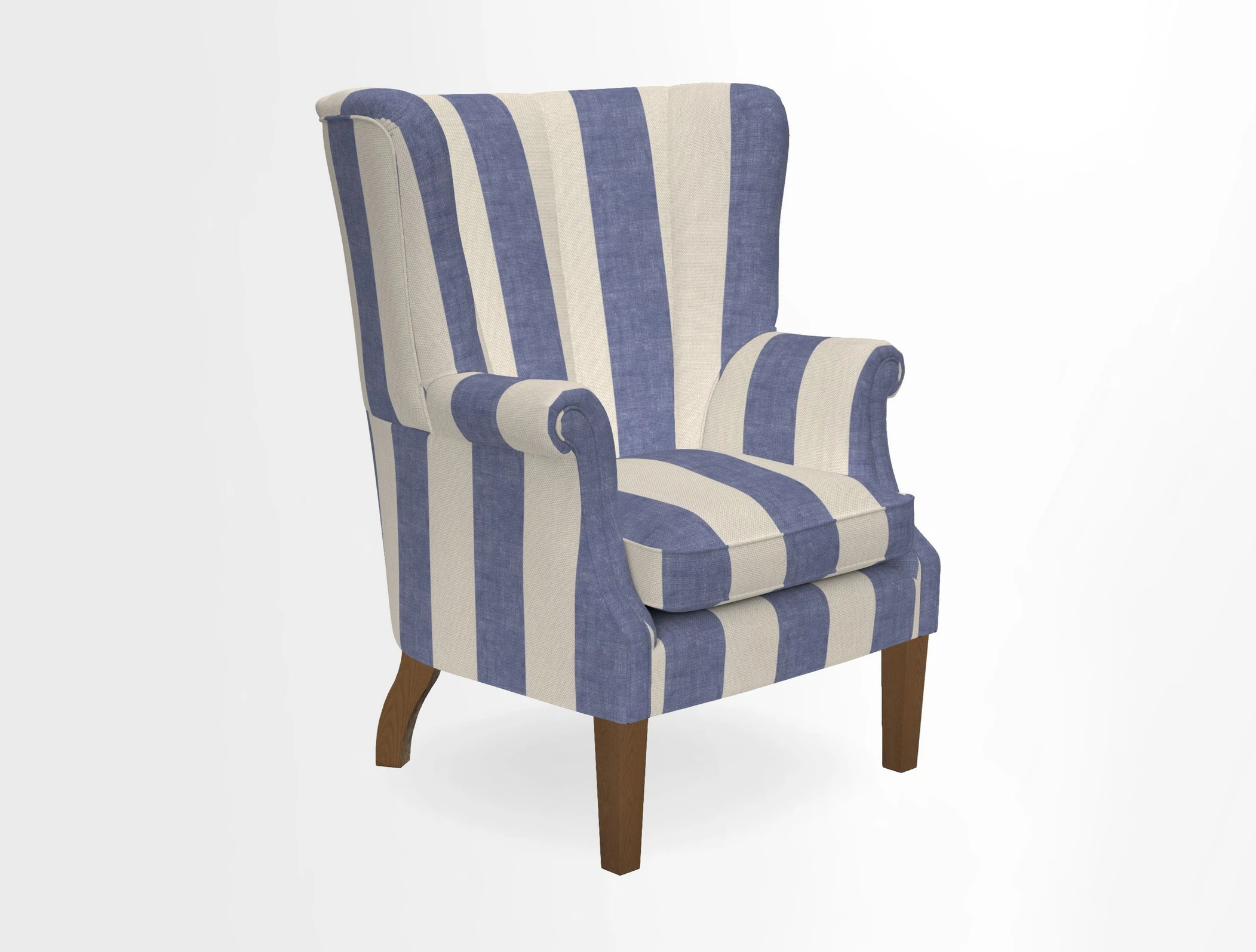 Whitewell Fluted Chair in Textured Velvet Veridian