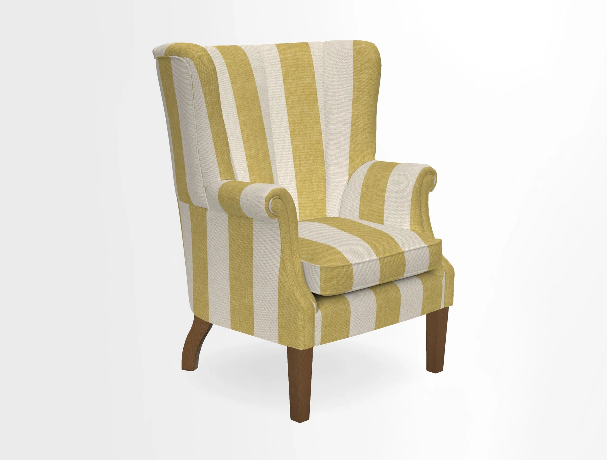 Whitewell Fluted Chair in Textured Velvet Veridian