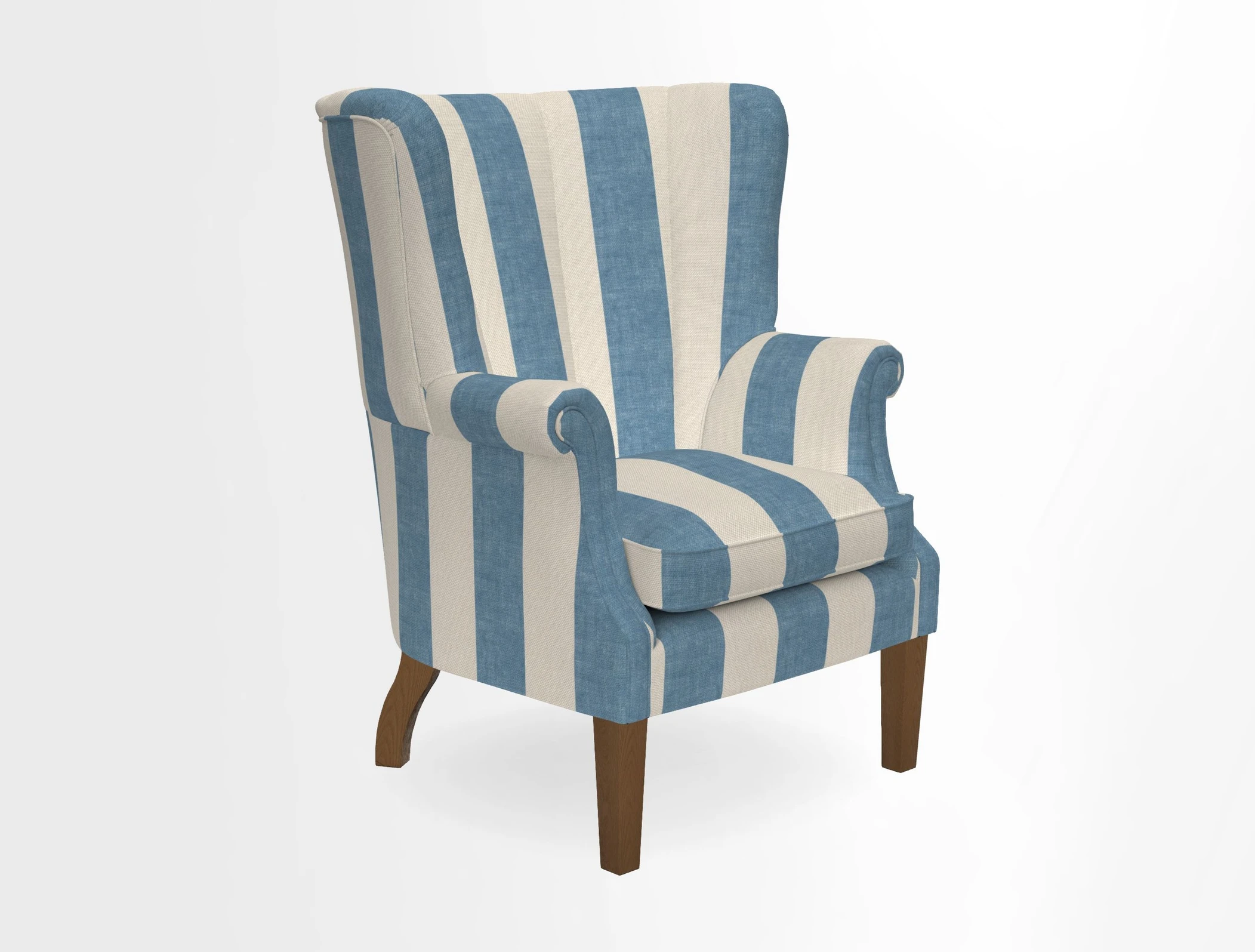 Whitewell Fluted Chair in Textured Velvet Veridian