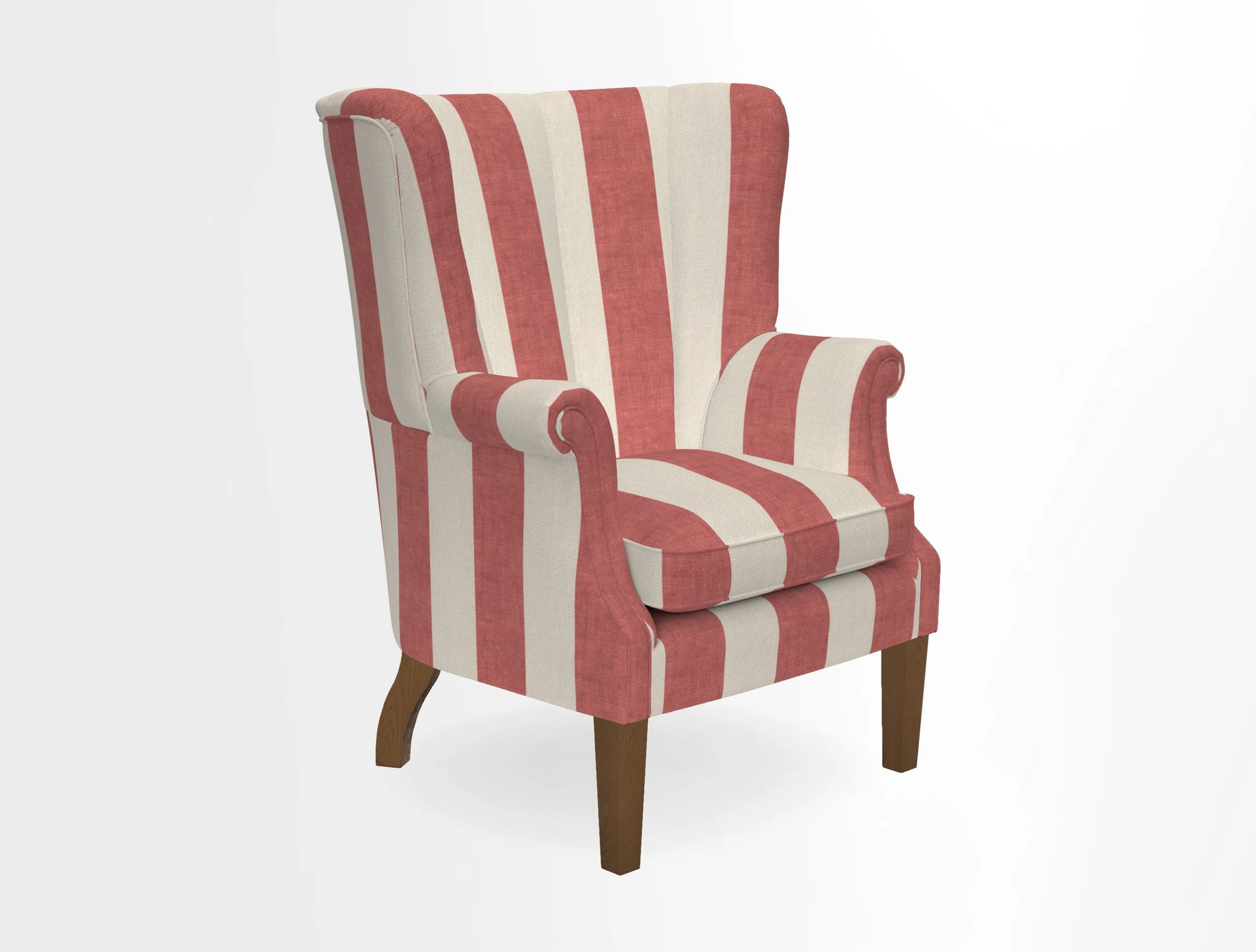 Whitewell Fluted Chair in Textured Velvet Veridian